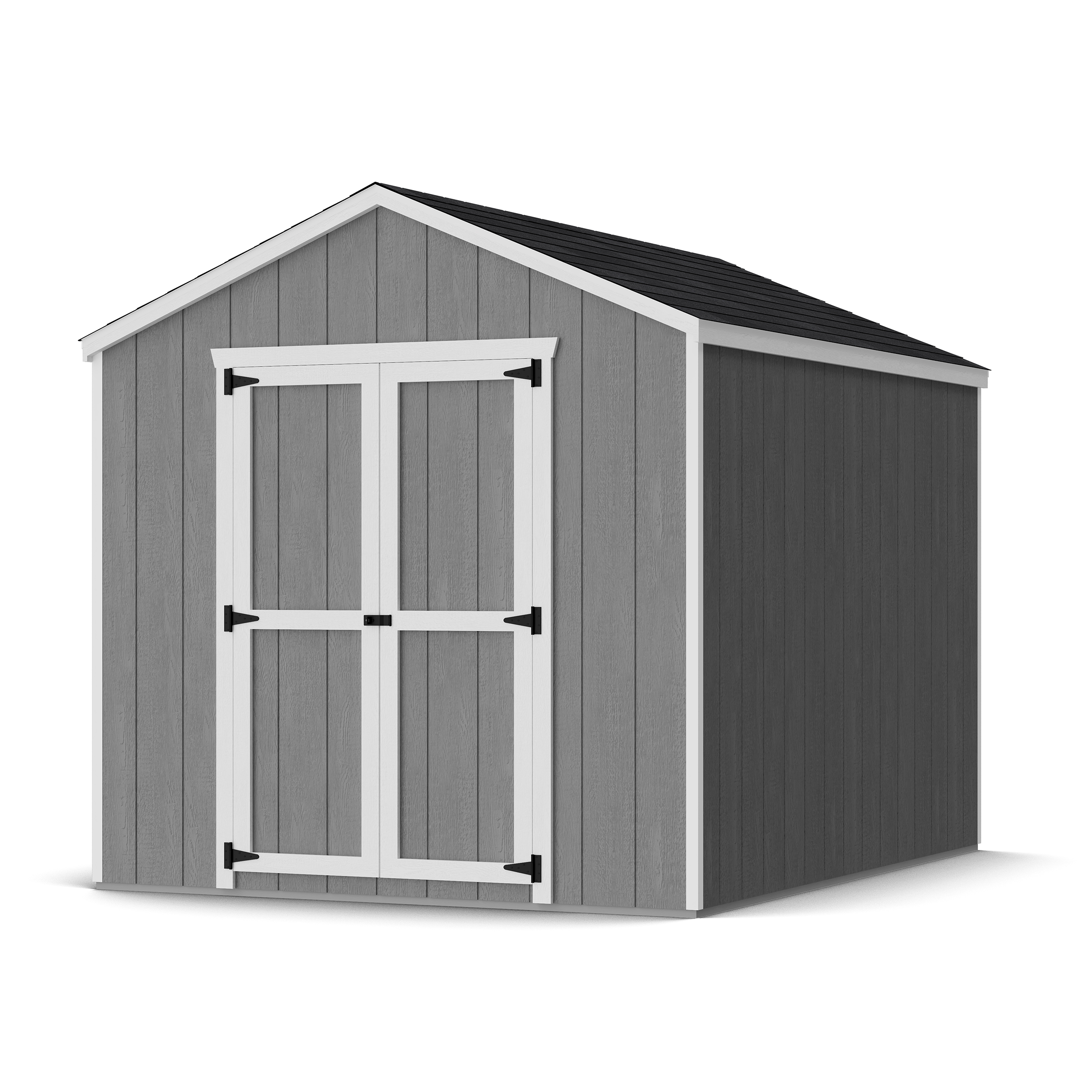 Rendering of Value Gable Shed with shingles and paint.