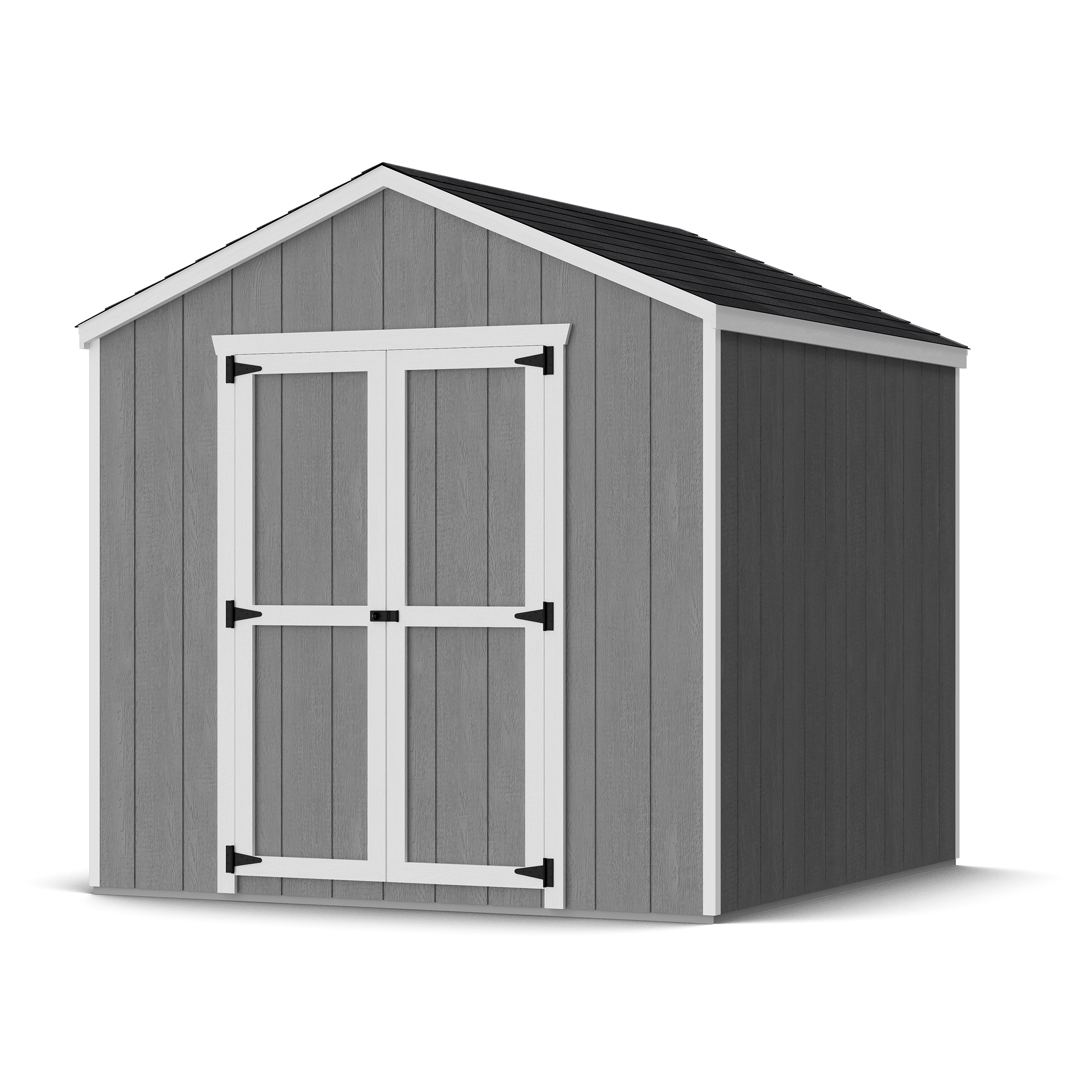 Rendering of Value Gable Shed with shingles and paint.