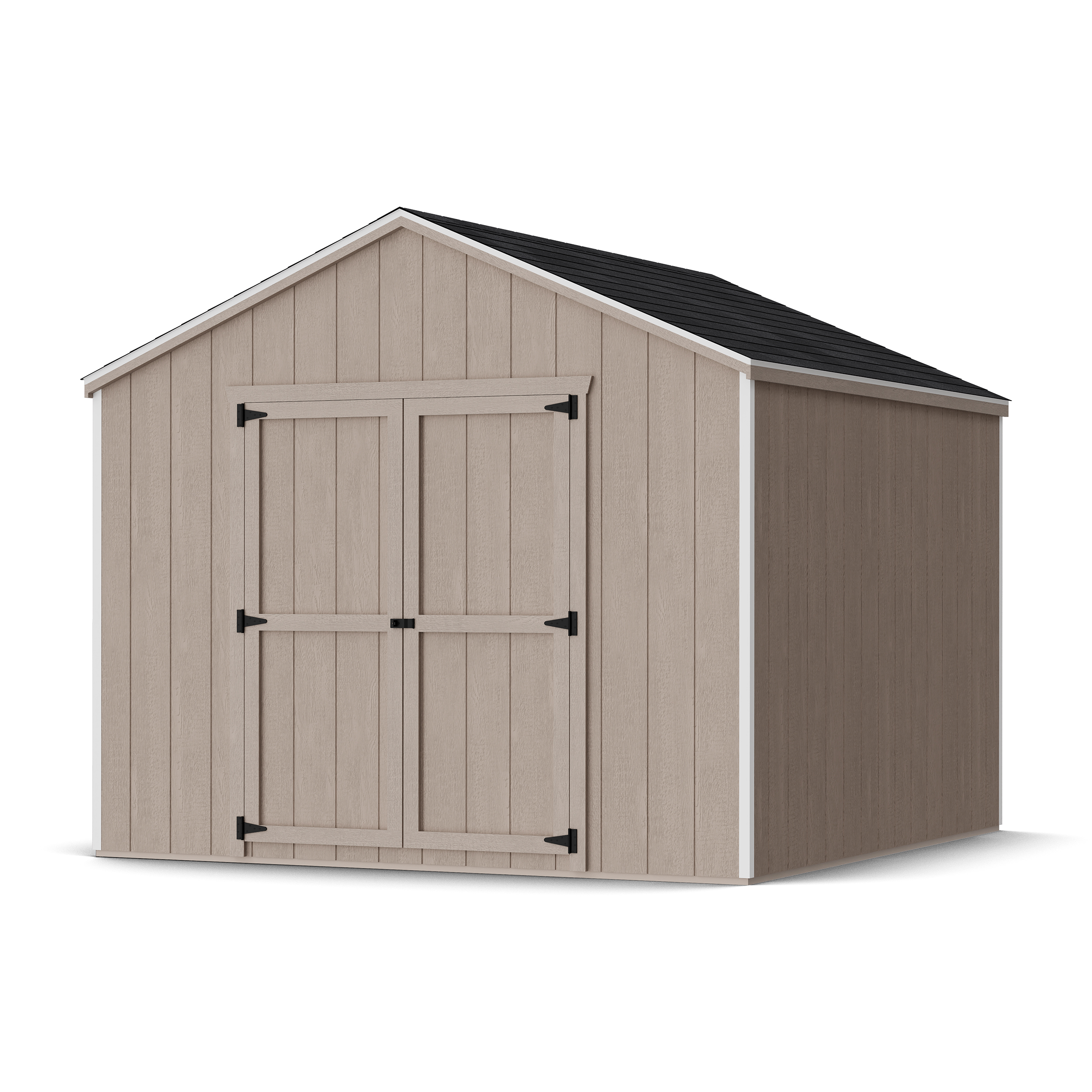 Rendering of Value Gable Shed in assembly process ready to be painted.