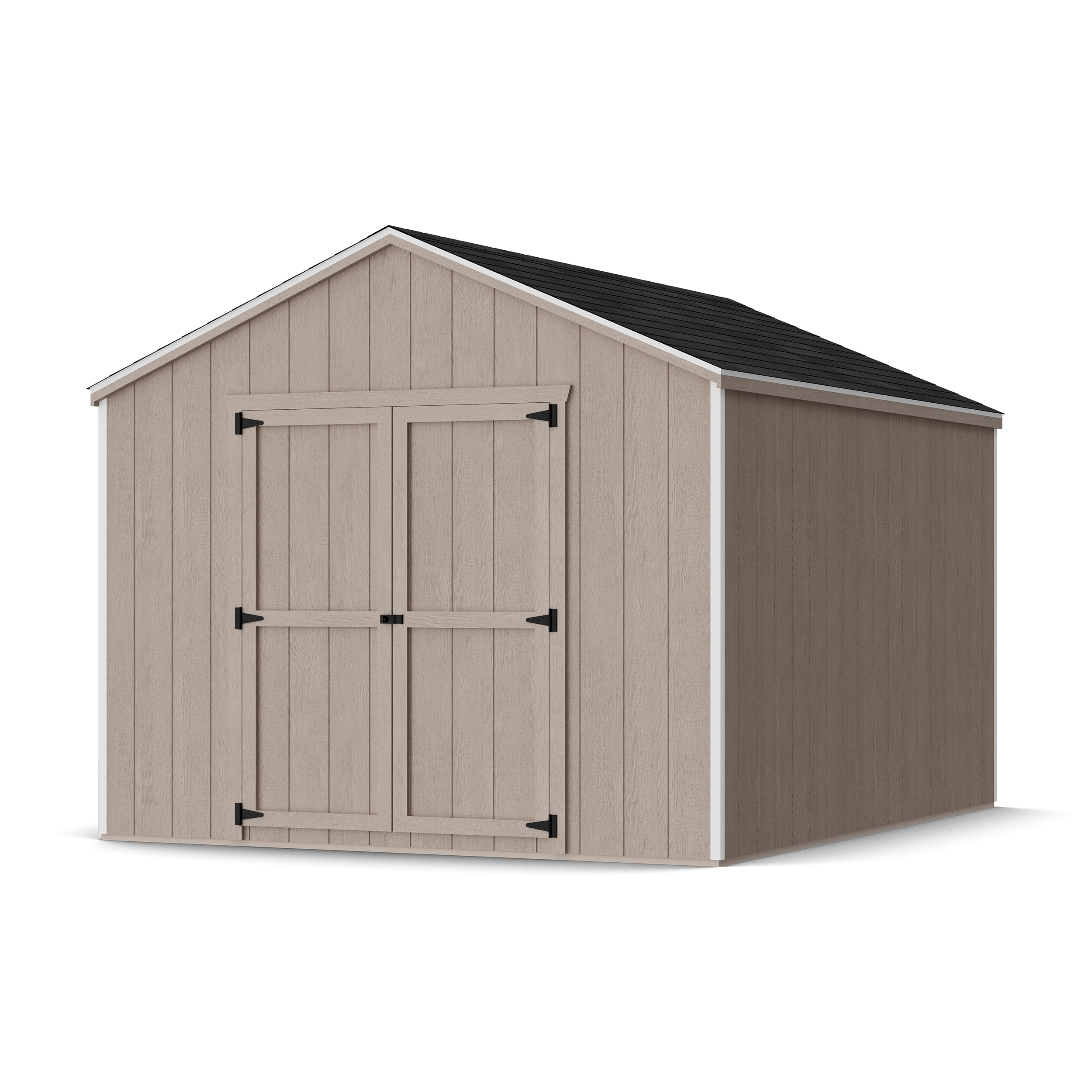 Rendering of Value Gable Shed in assembly process ready to be painted.
