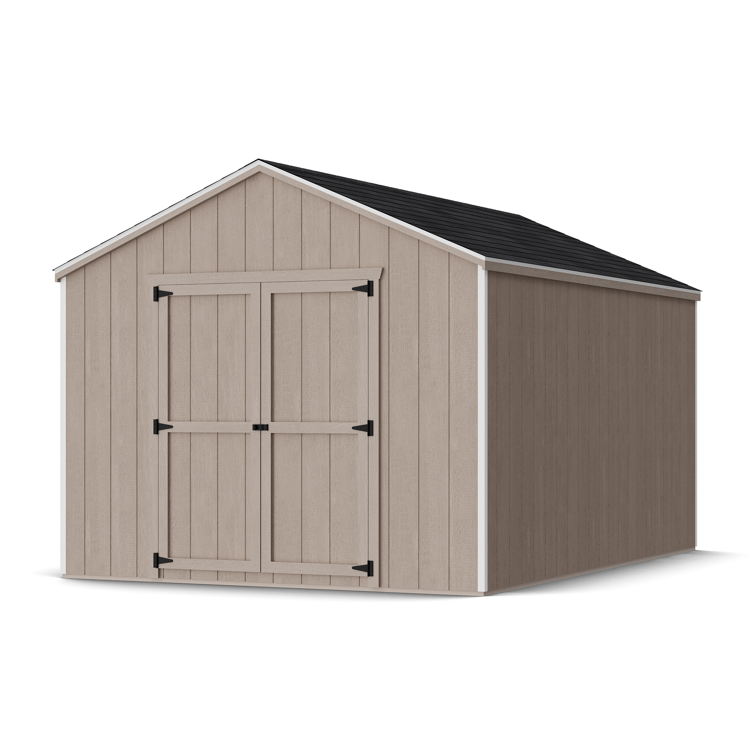Rendering of Value Gable Shed in assembly process ready to be painted.