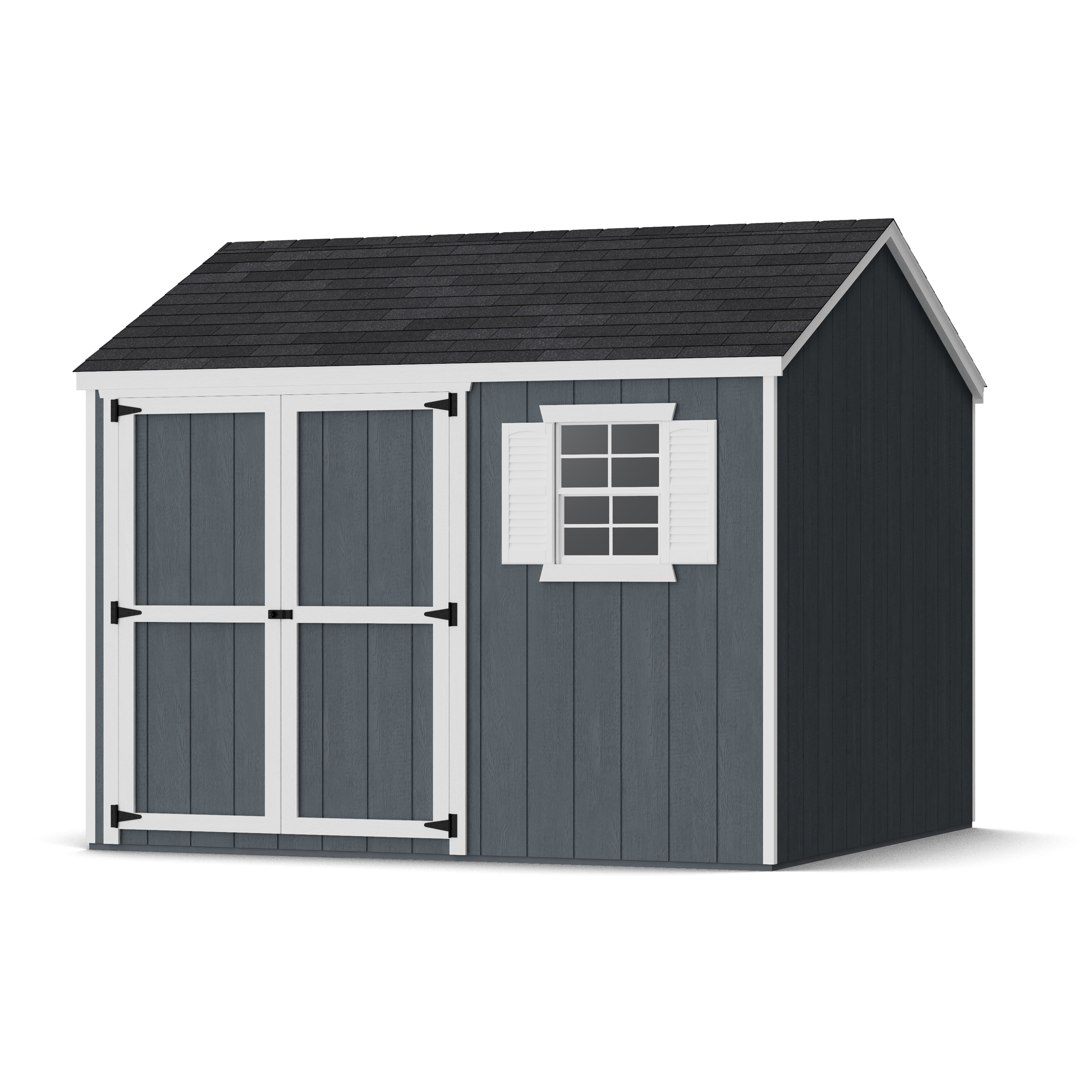 Rendering of Value Workshop Shed with shingles and paint.