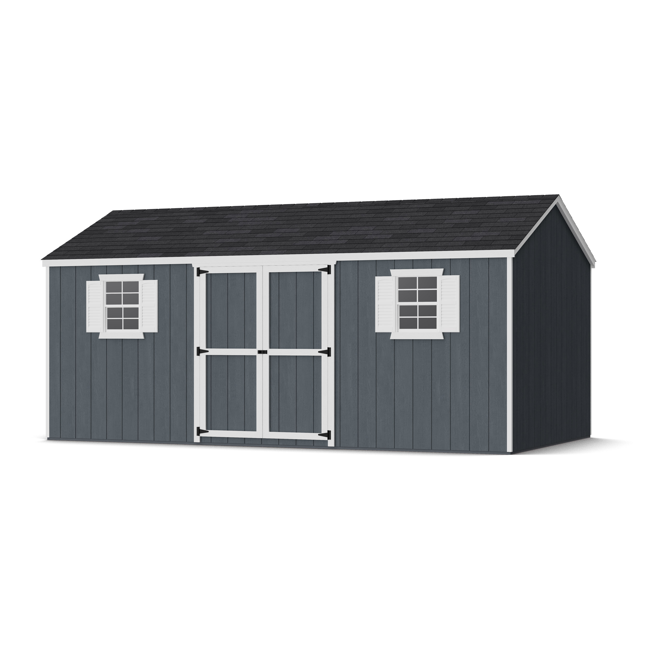 Rendering of Value Workshop Shed with shingles and paint.