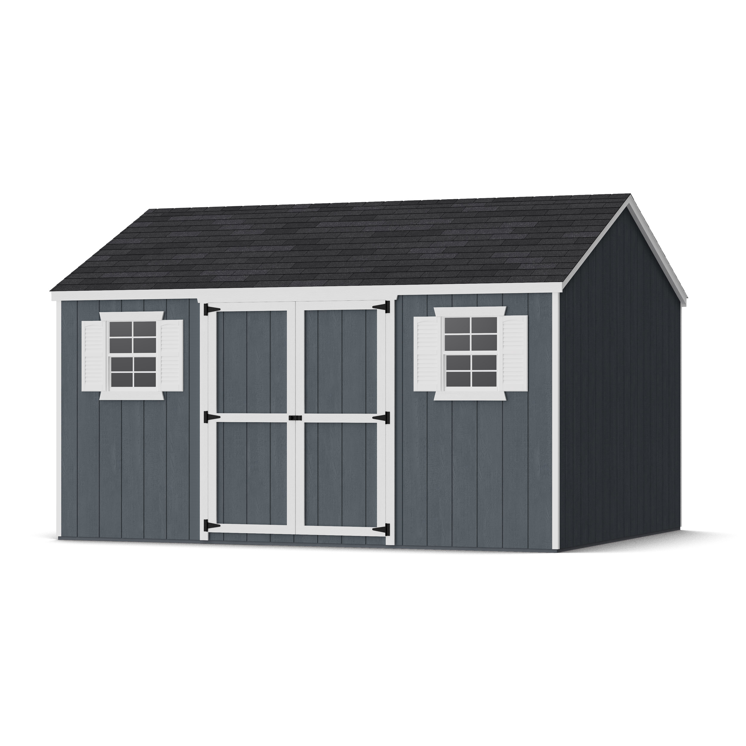 Rendering of Value Workshop Shed with shingles and paint.