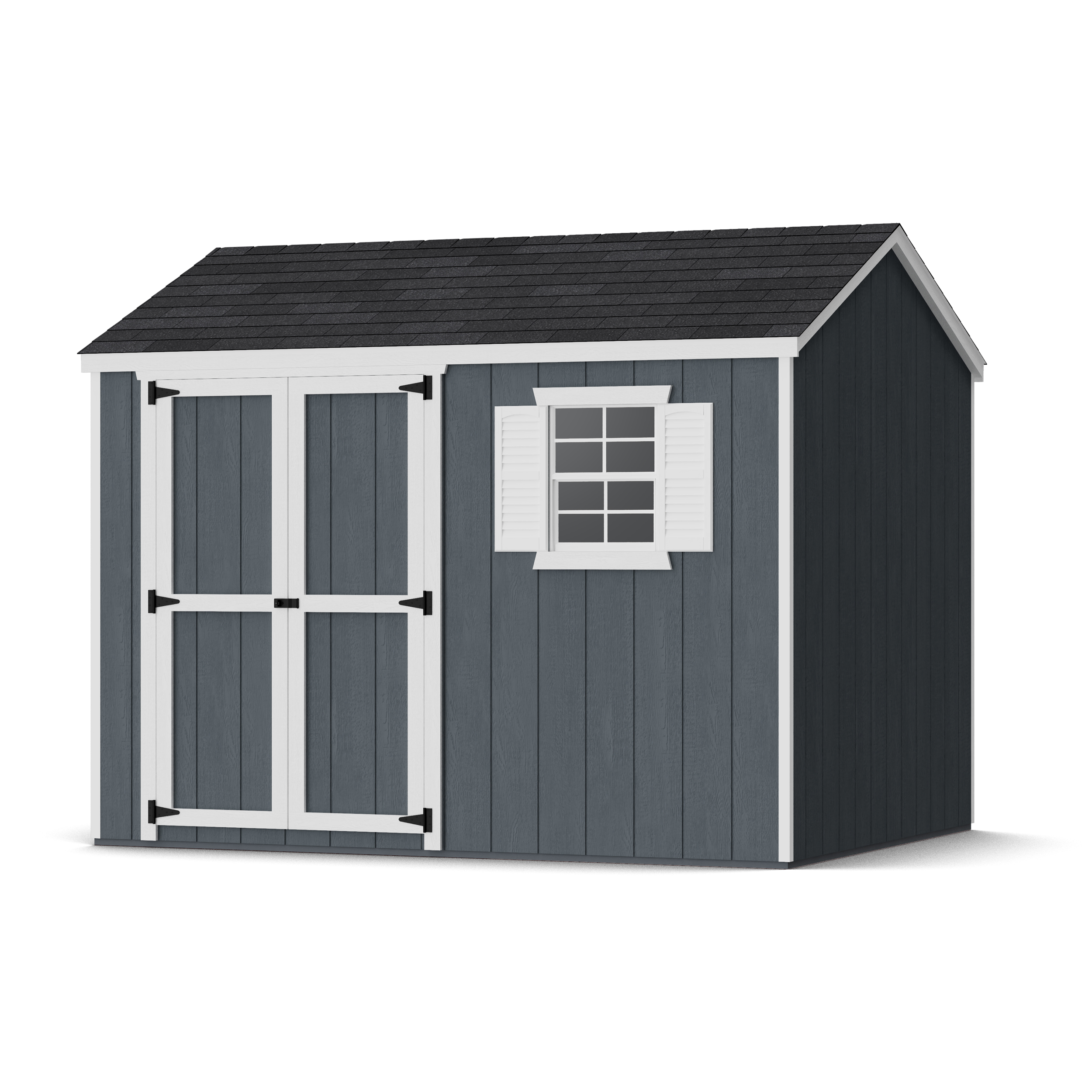 Rendering of Value Workshop Shed with shingles and paint.