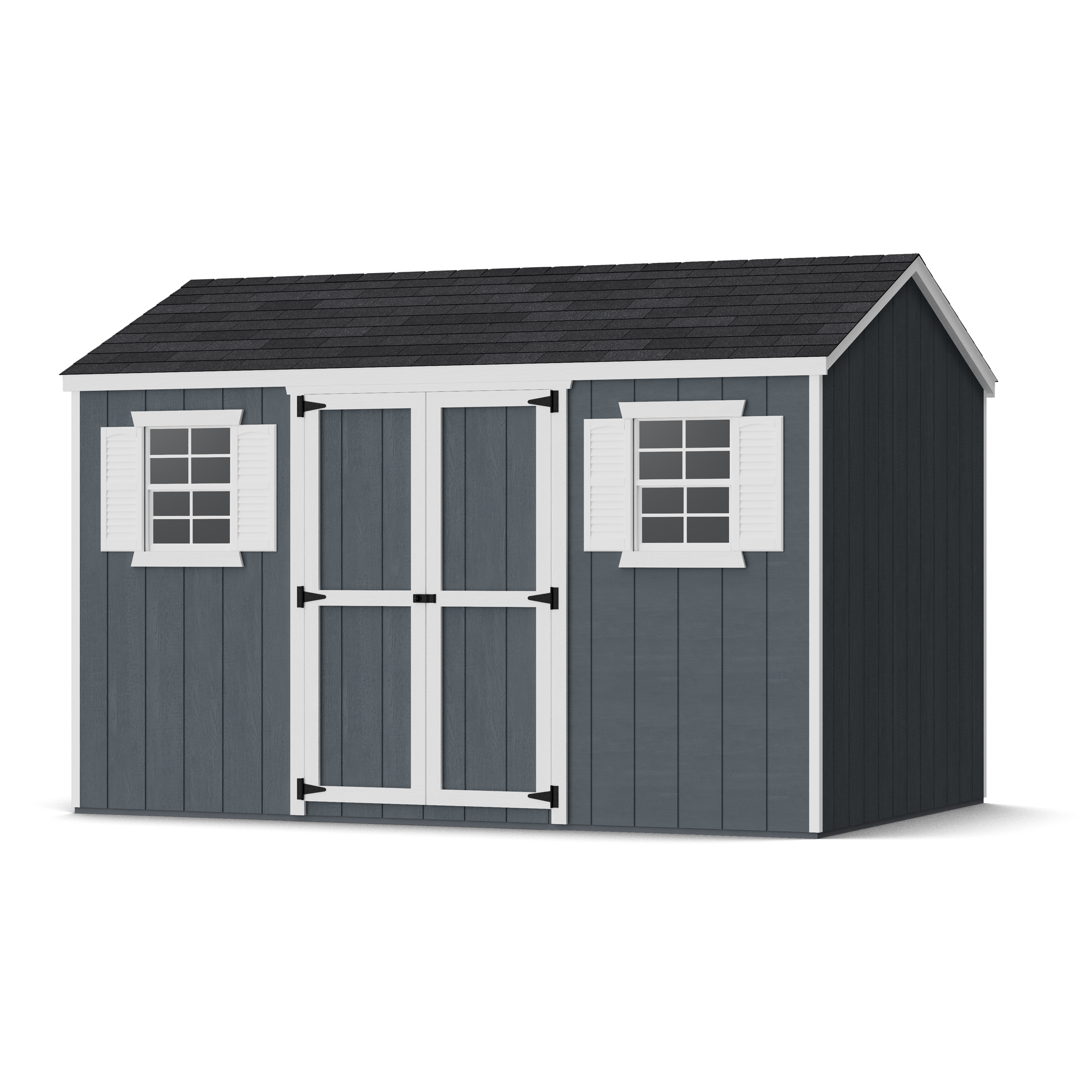 Rendering of Value Workshop Shed with shingles and paint.