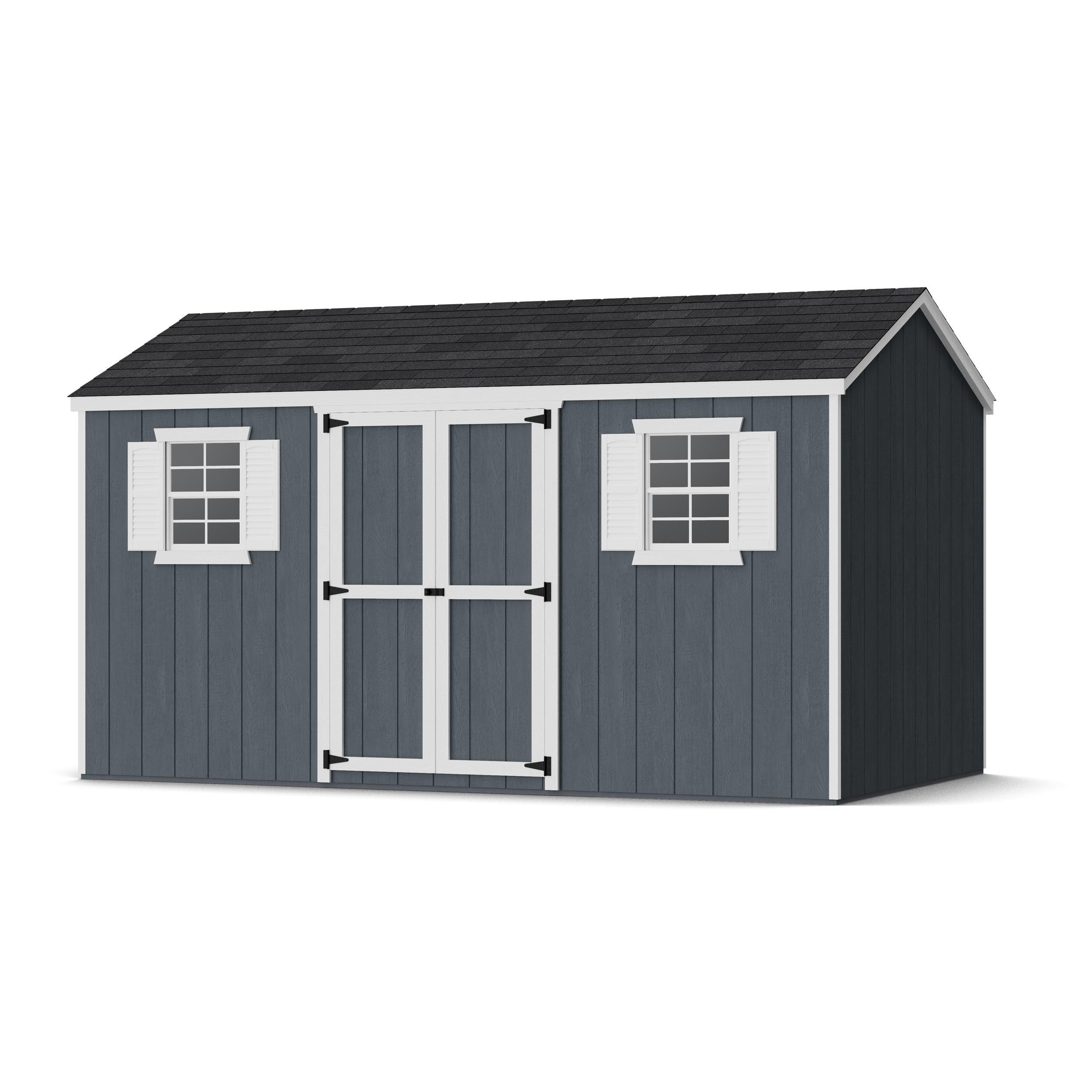 Rendering of Value Workshop Shed with shingles and paint.