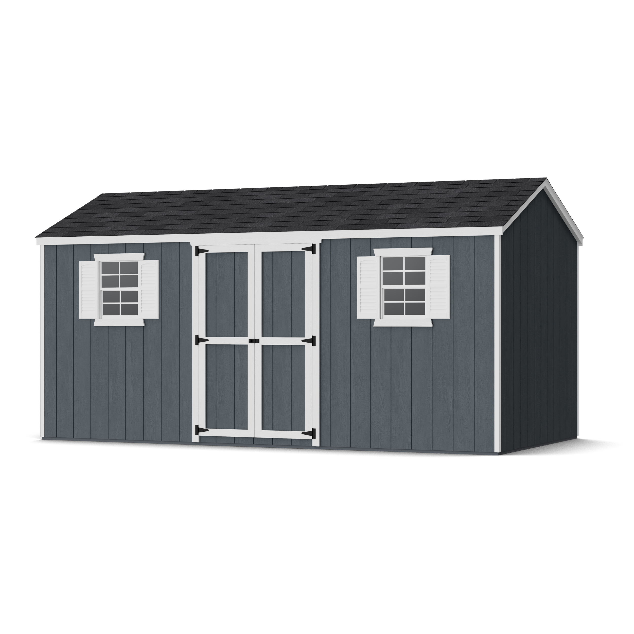 Rendering of Value Workshop Shed with shingles and paint.