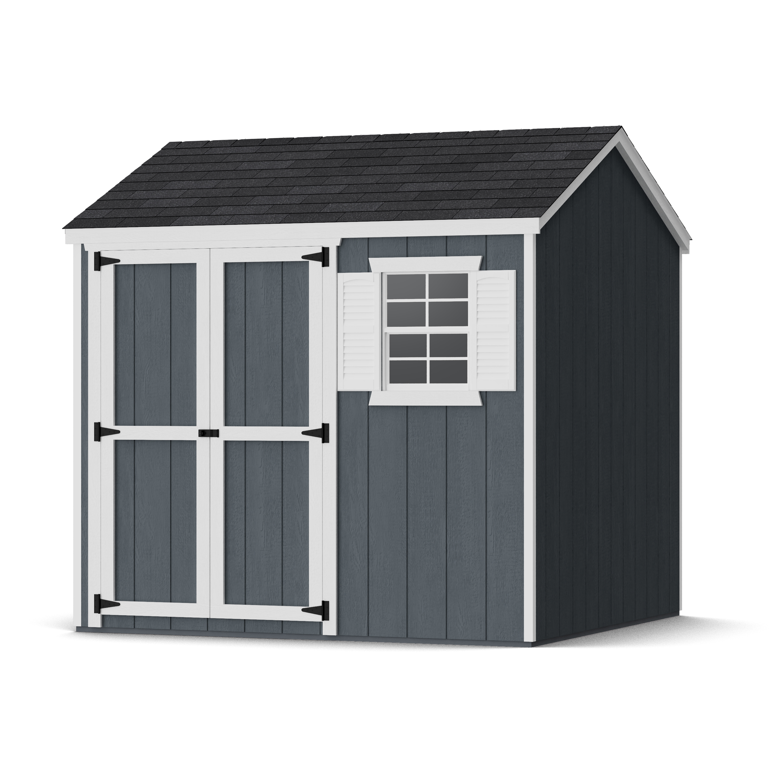 Rendering of Value Workshop Shed with shingles and paint.