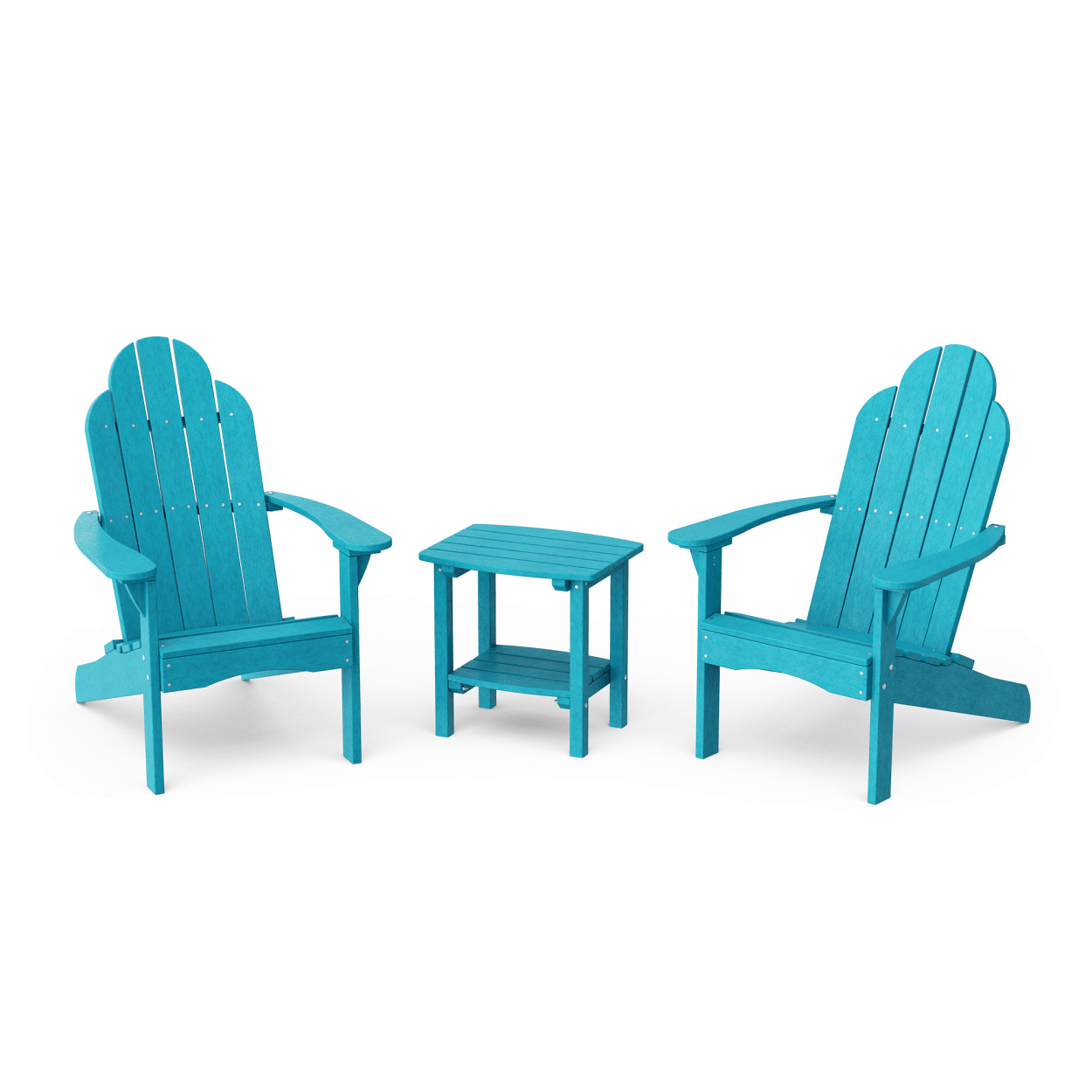 Classic 3-Piece Adirondack Set with Side Table