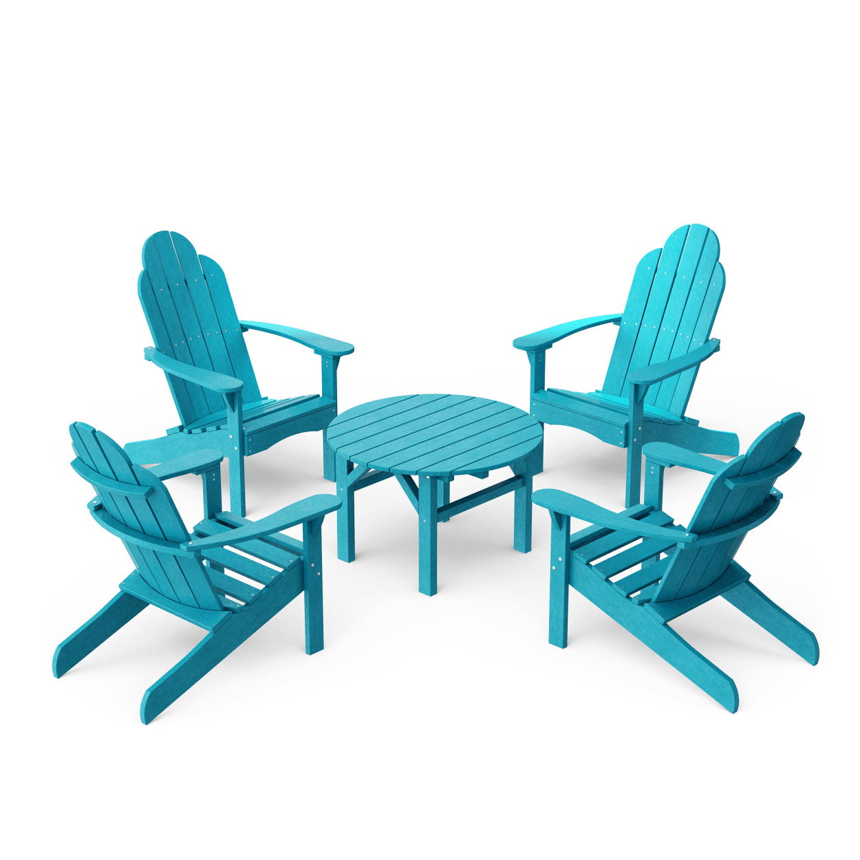 Classic 5-Piece Adirondack Chair Conversation Set