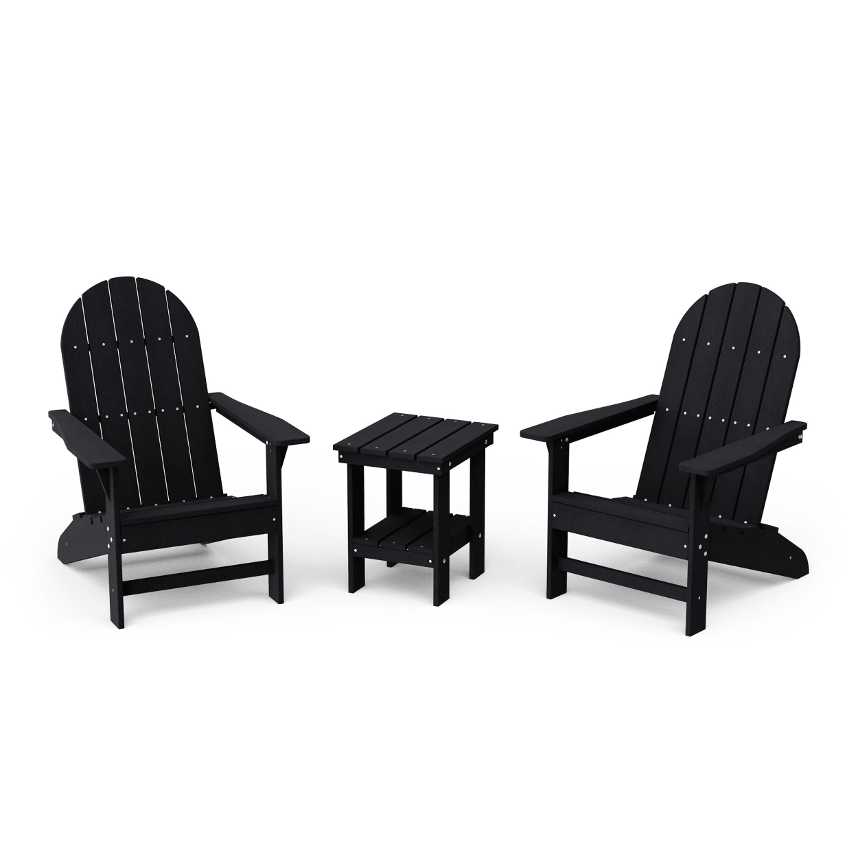 Freedom 3-Piece Traditional Adirondack Set with Side Table