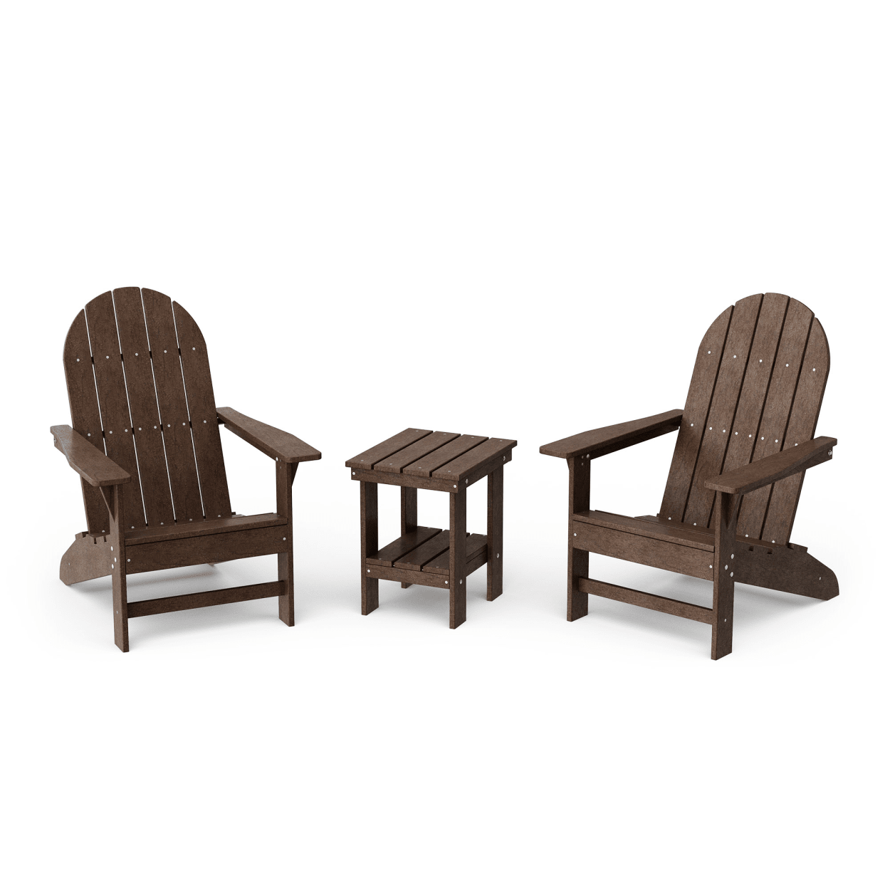Freedom 3-Piece Traditional Adirondack Set with Side Table