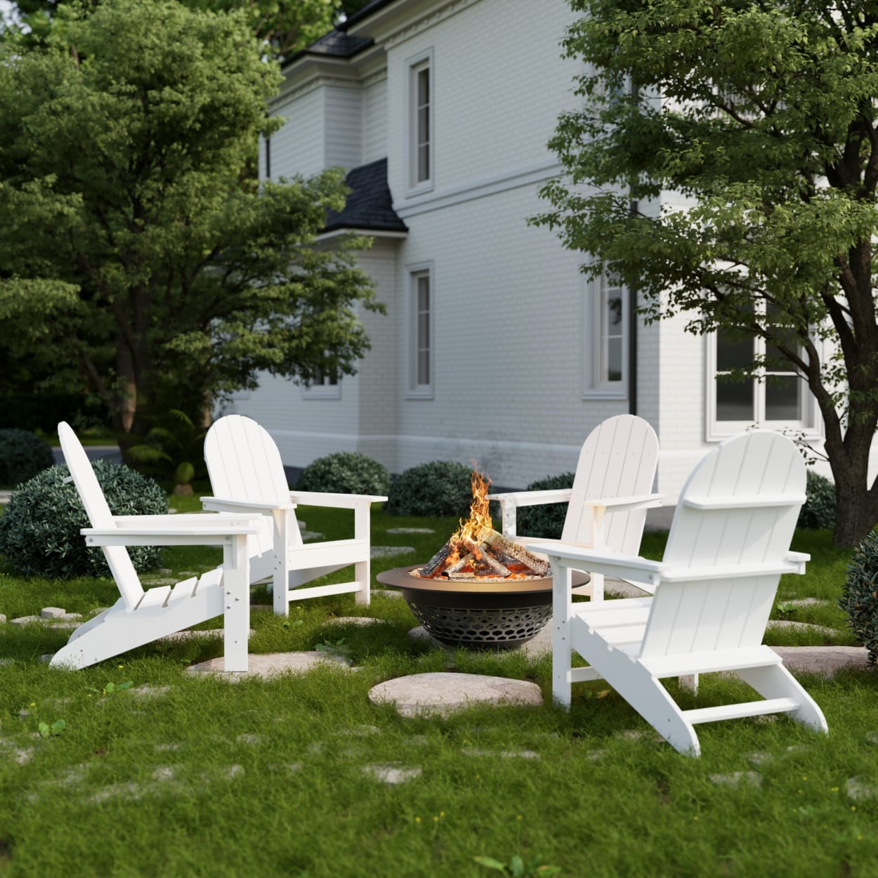 Freedom Traditional Adirondack Chairs Set of 4