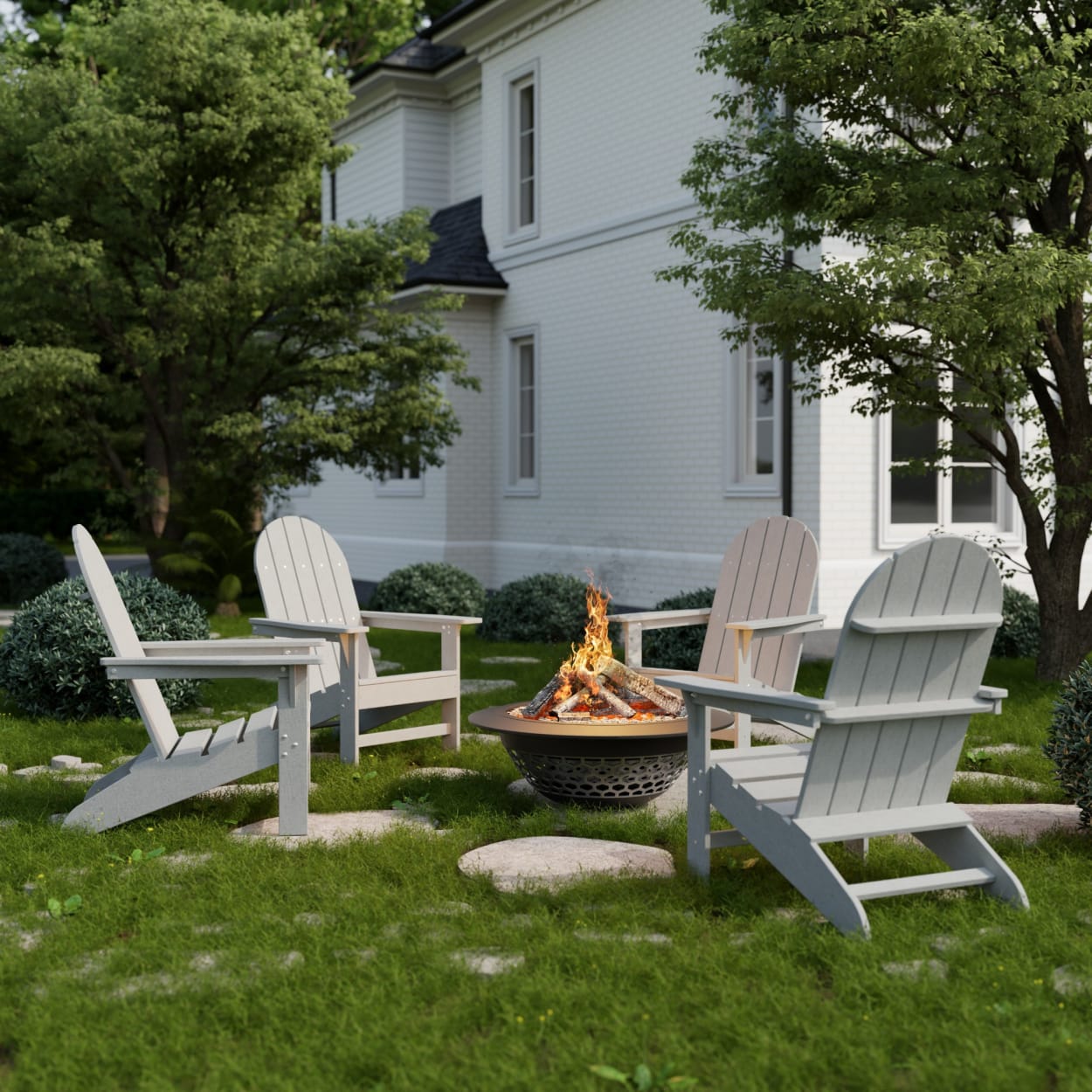 Freedom Traditional Adirondack Chairs Set of 4
