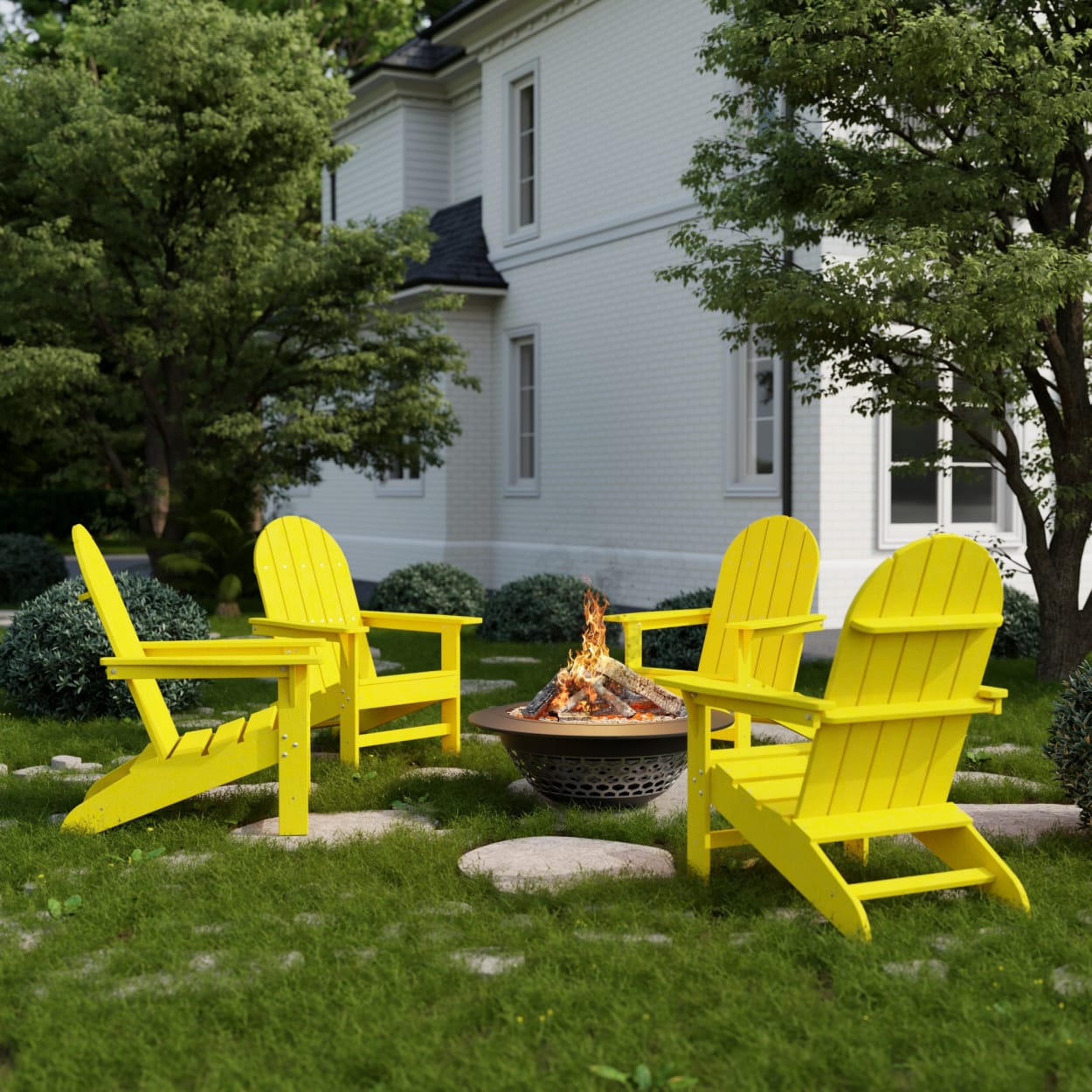 Freedom Traditional Adirondack Chairs Set of 4