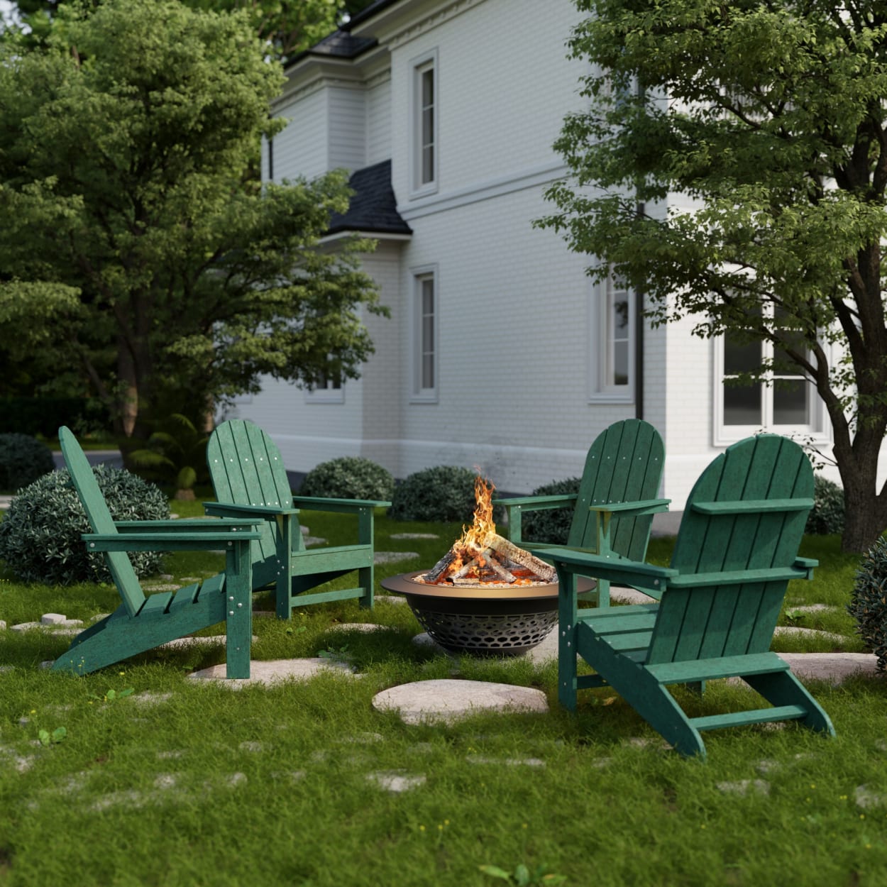 Freedom Traditional Adirondack Chairs Set of 4