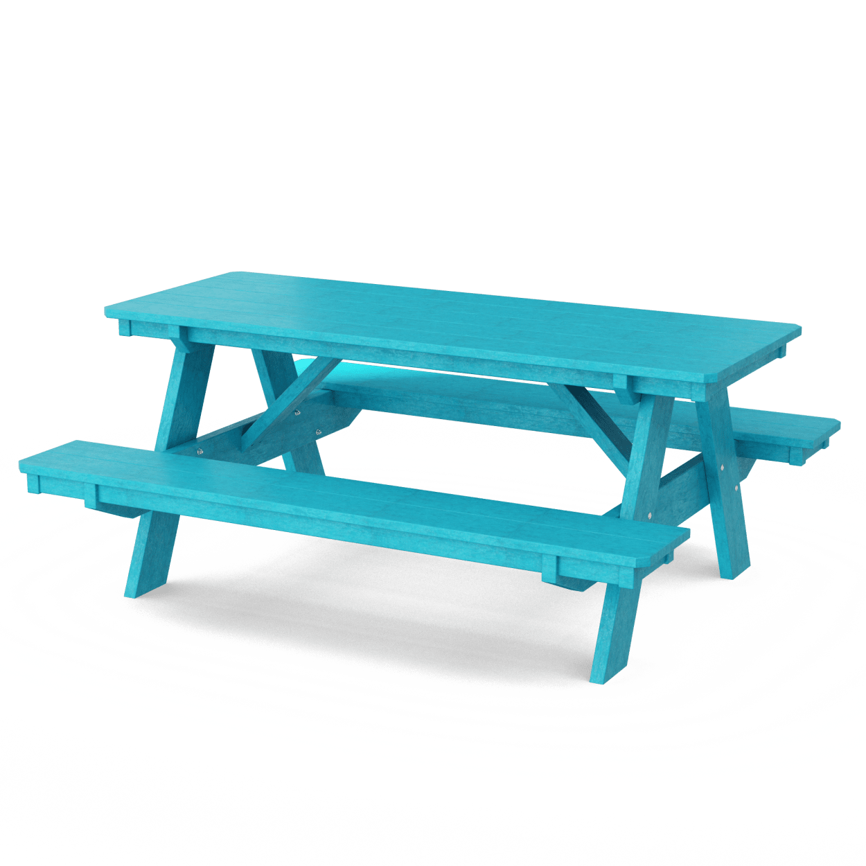 Heritage 72" Picnic Table with Attached Benches