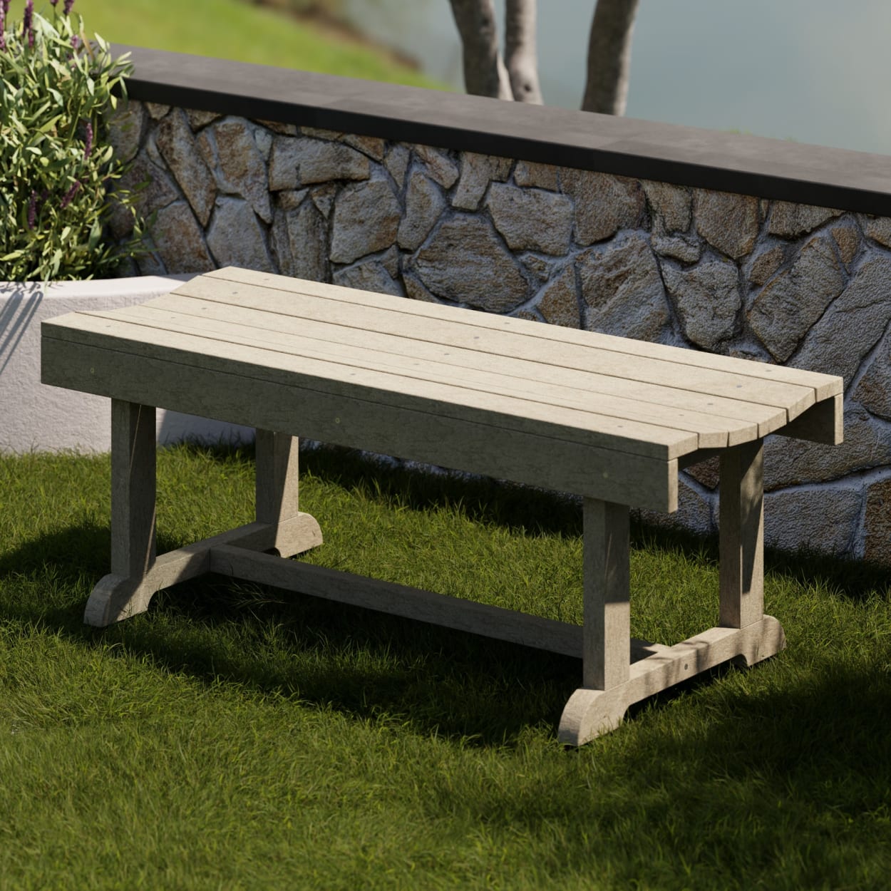 Heritage 42" Patio Backless Bench