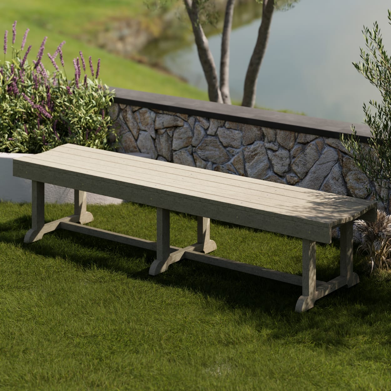 Heritage 68" Patio Backless Bench