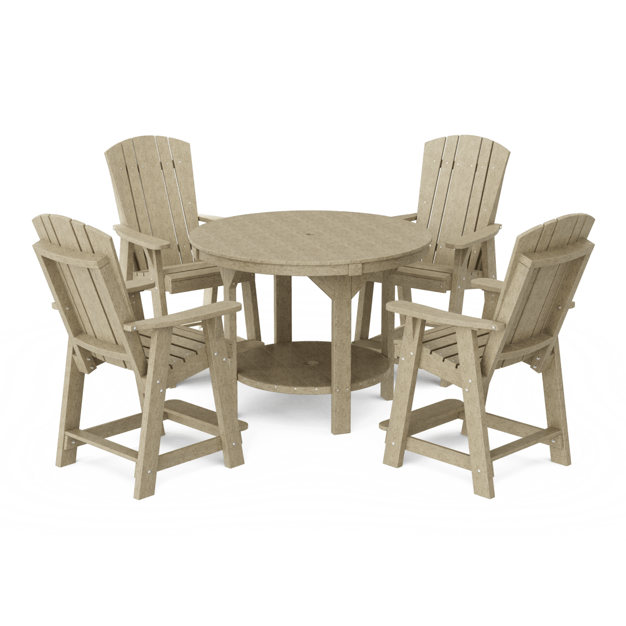 Heritage 5-Piece Round Counter Height Dining Set