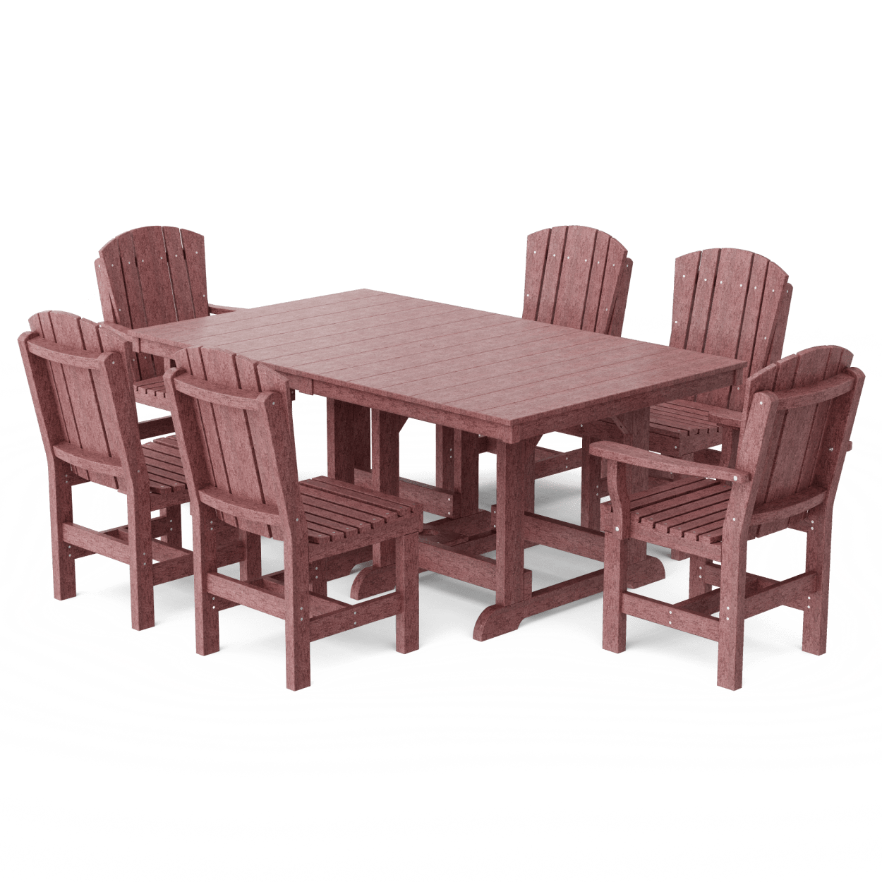 Heritage 7-Piece 44"x72" Dining Set