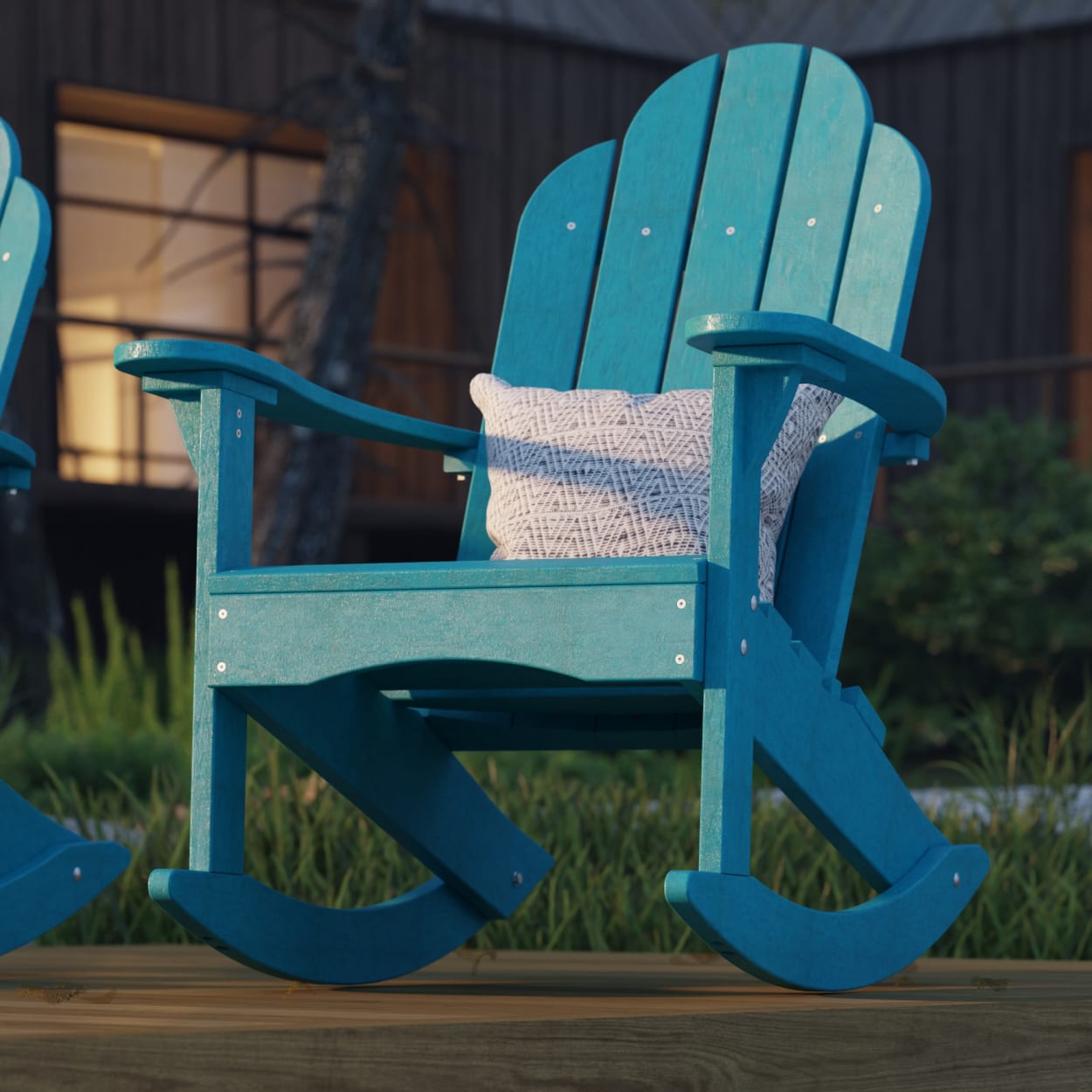 Classic Adirondack Rocking Chair