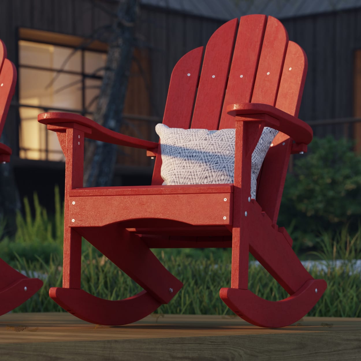 Classic Adirondack Rocking Chair