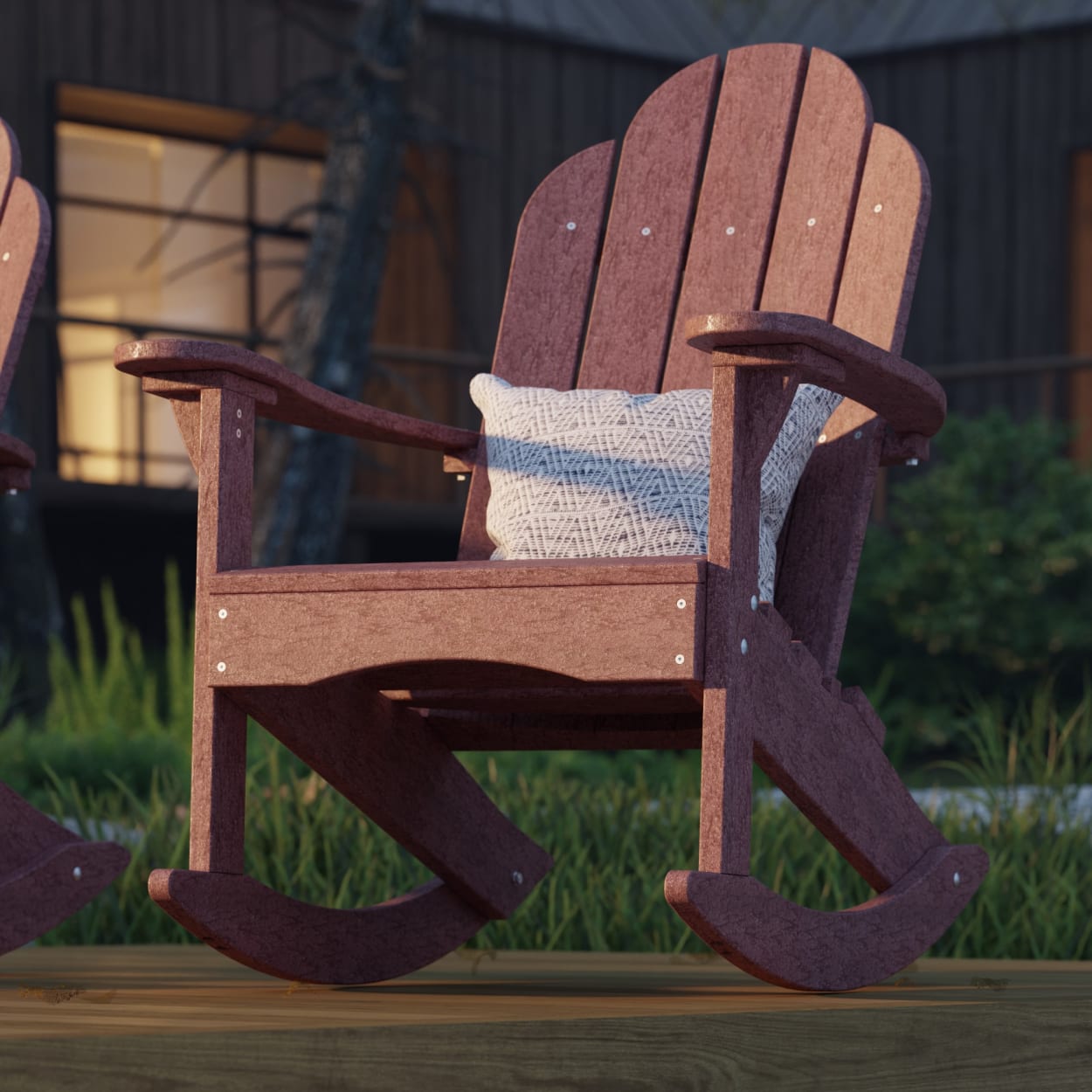 Classic Adirondack Rocking Chair