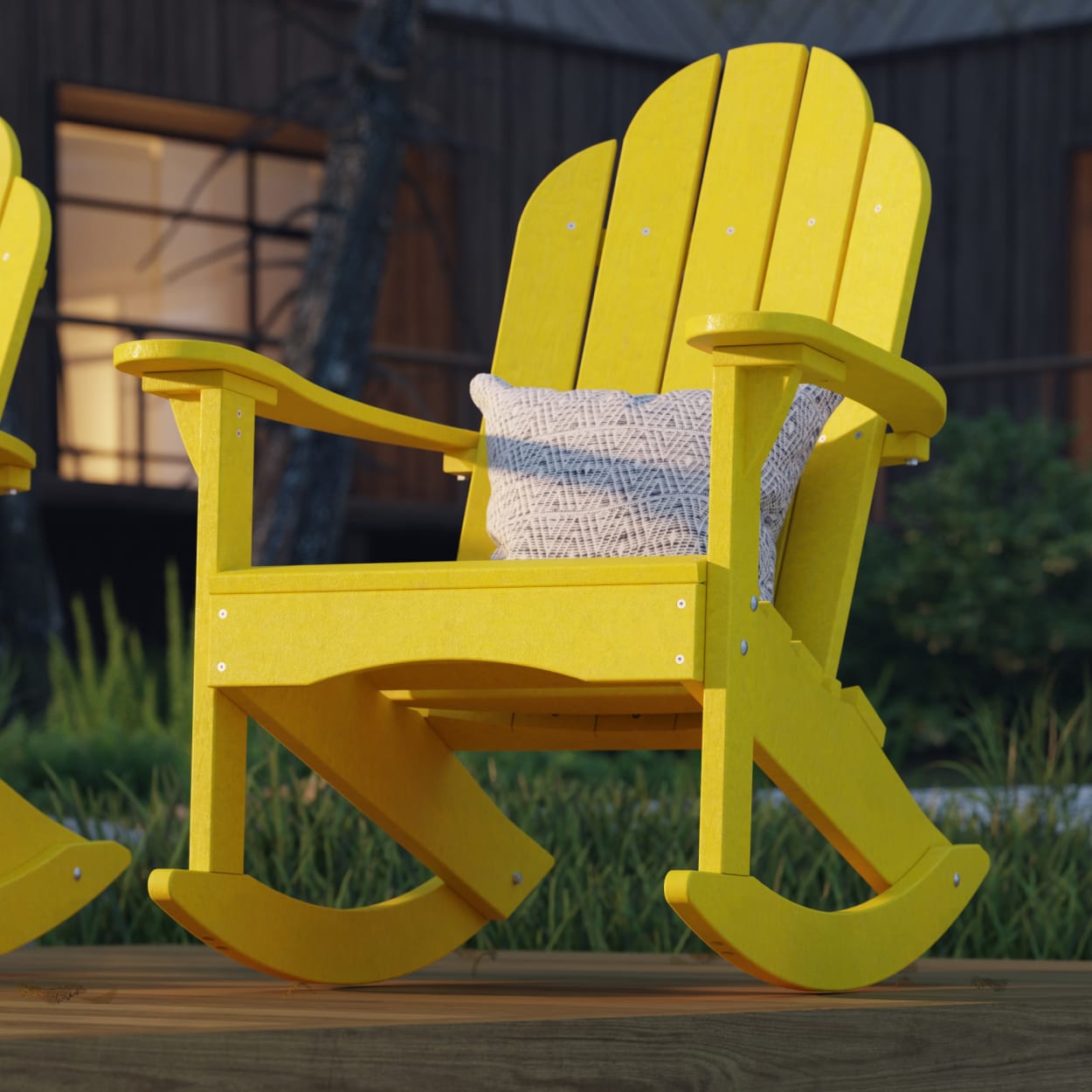Classic Adirondack Rocking Chair