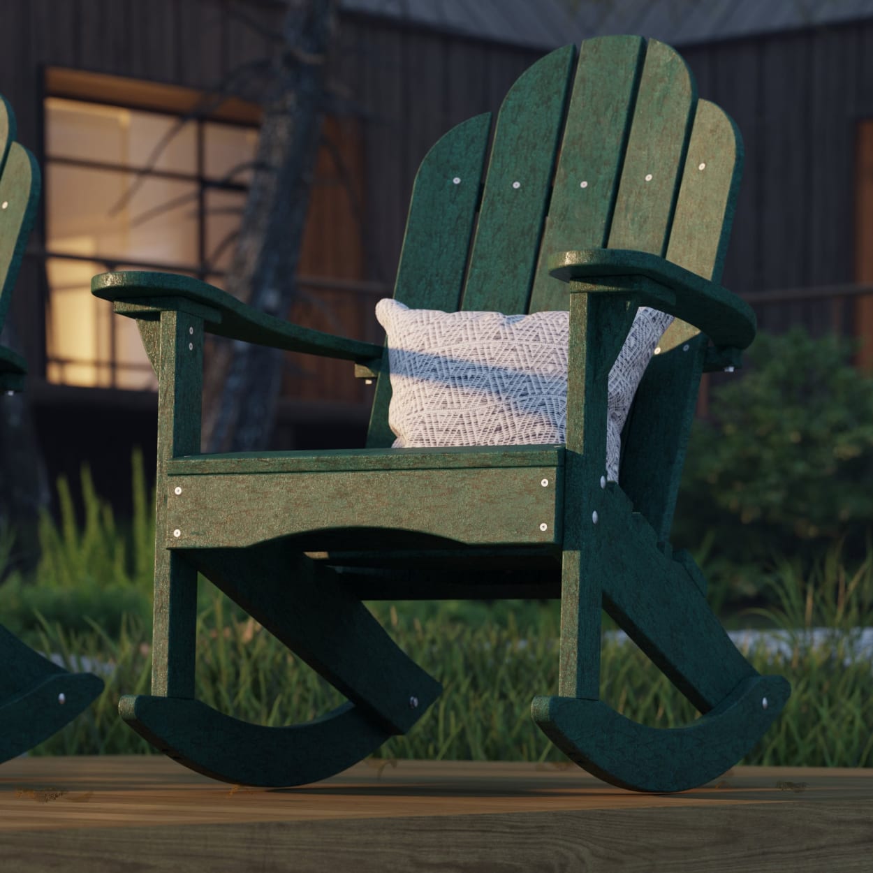 Classic Adirondack Rocking Chair