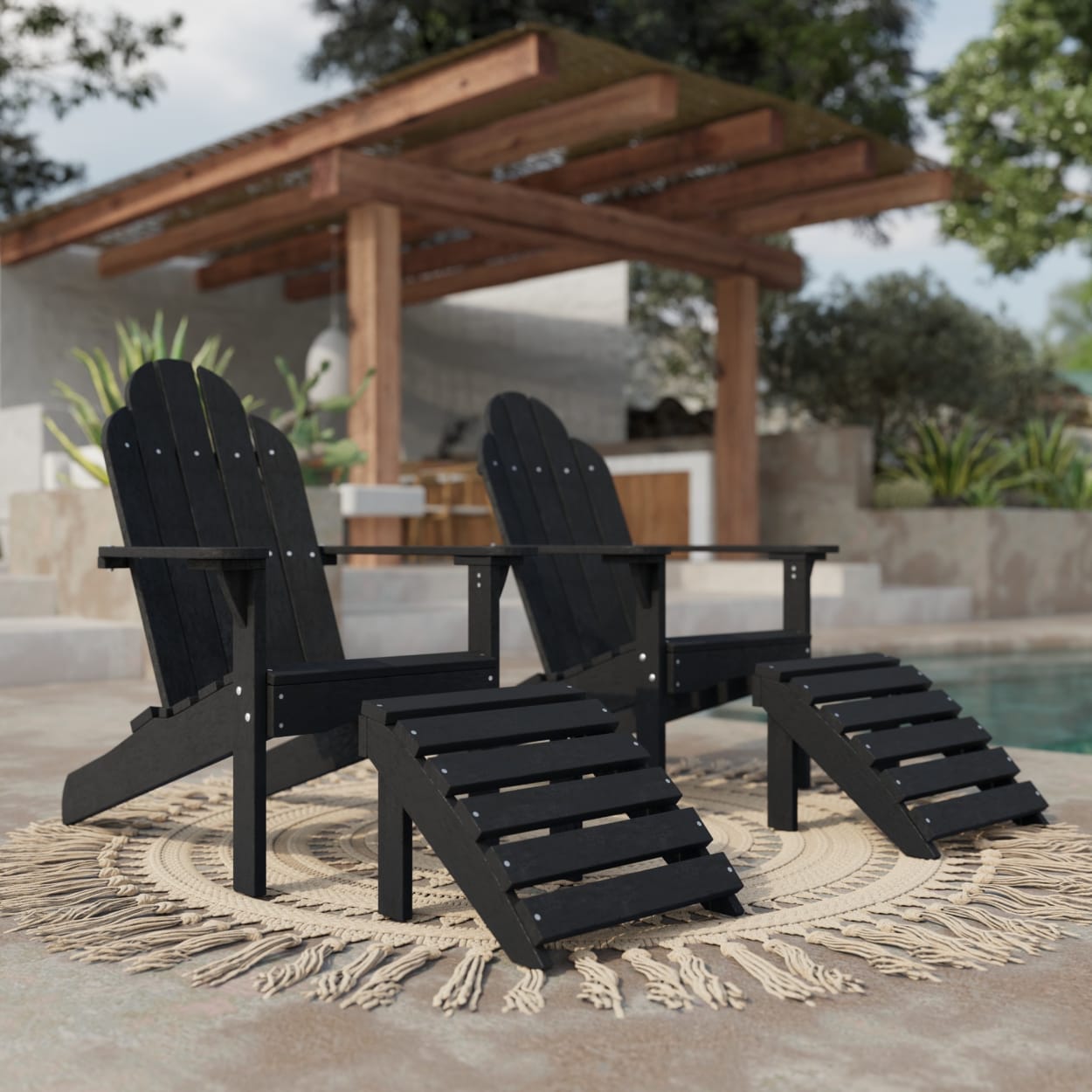 Classic Adirondack Footstool