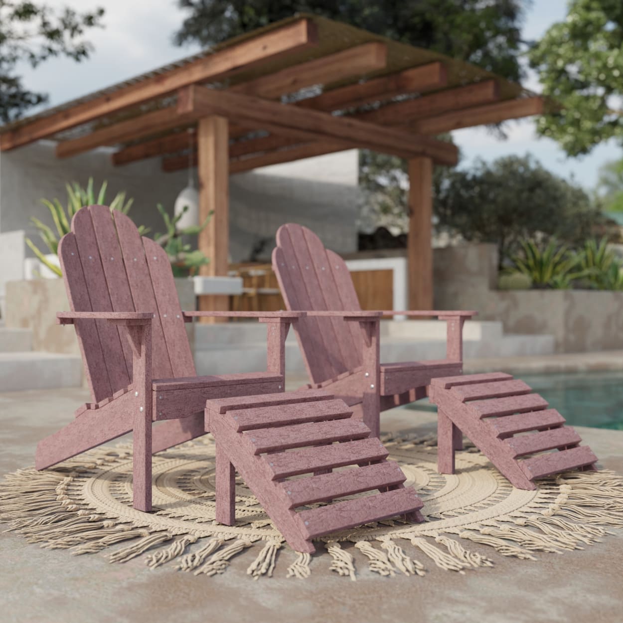 Classic Adirondack Footstool