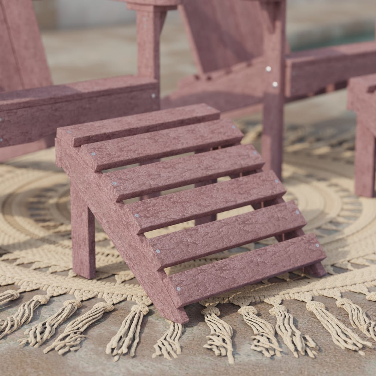 Classic Adirondack Footstool