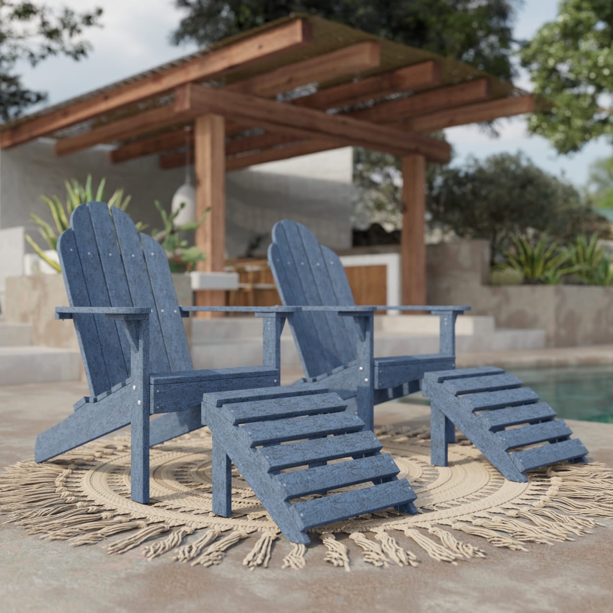 Classic Adirondack Footstool