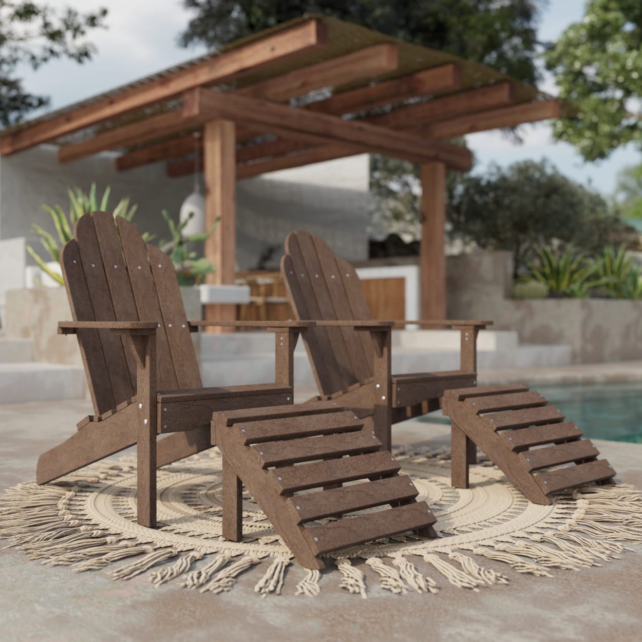 Classic Adirondack Footstool