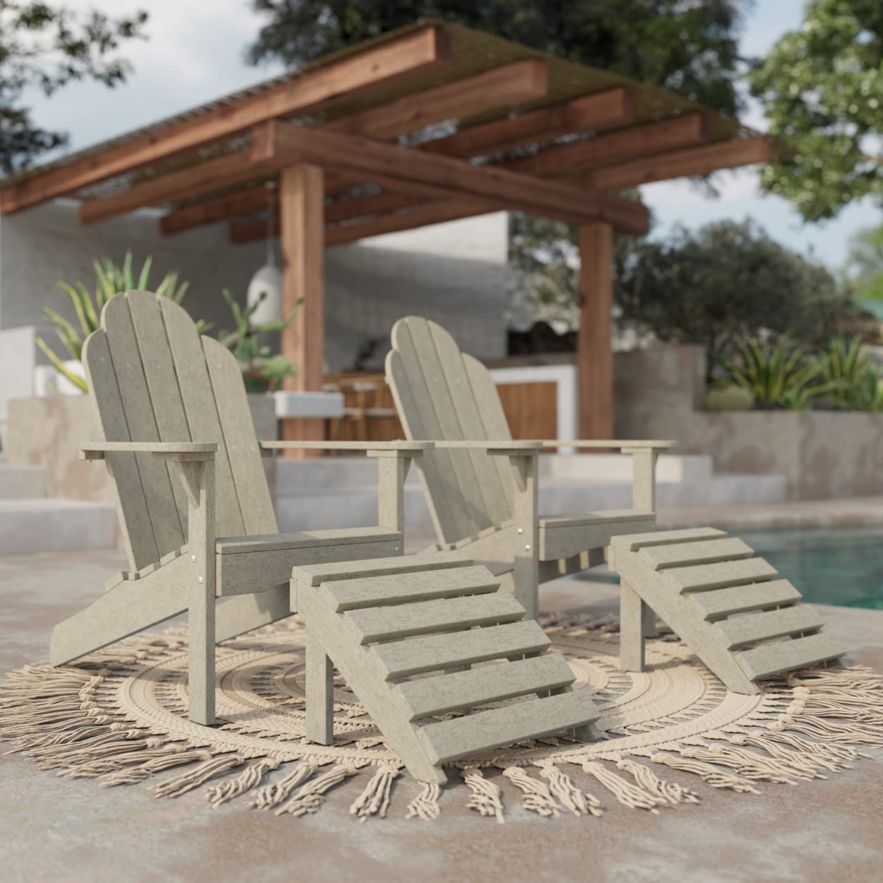 Classic Adirondack Footstool