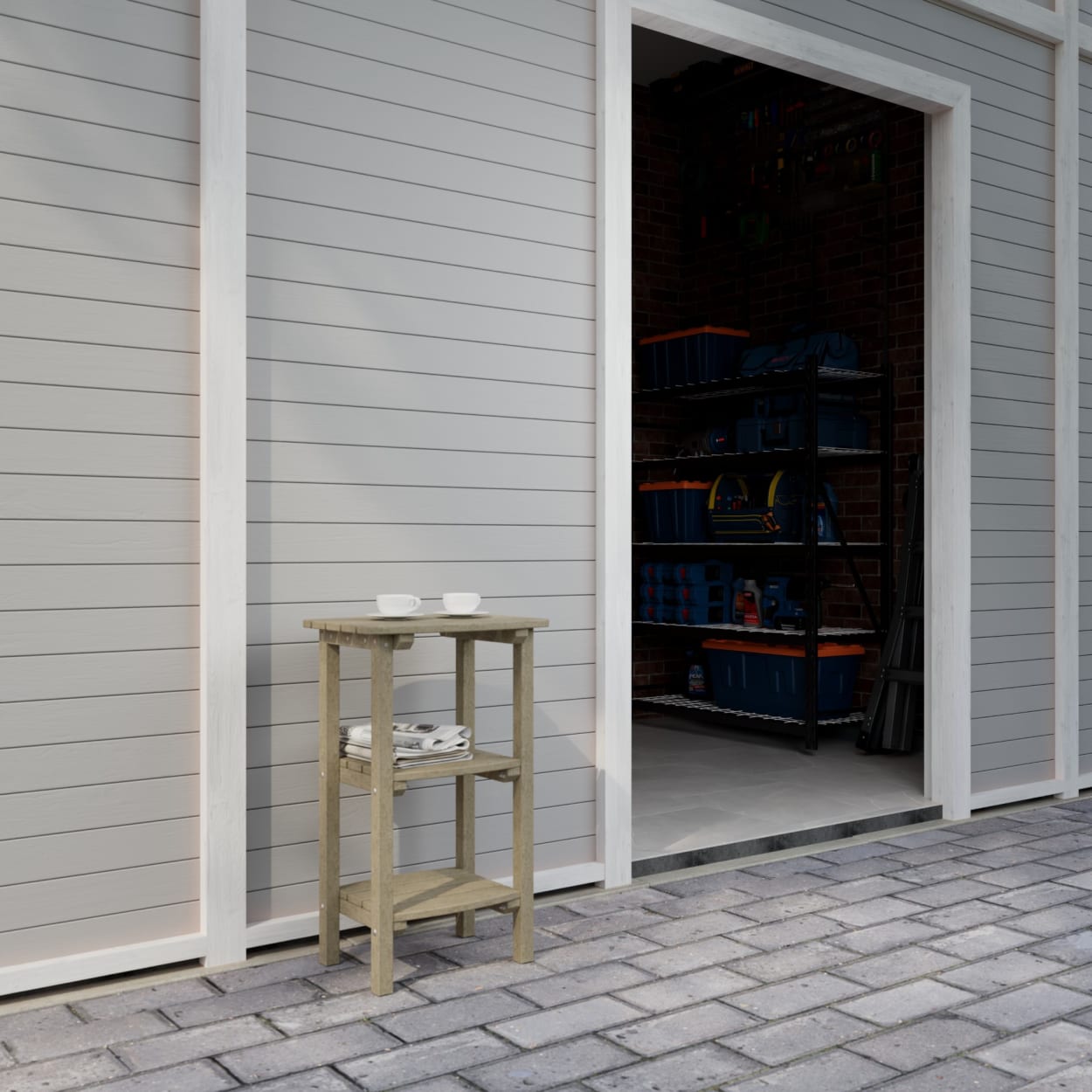 Classic Three-Tier Side Table