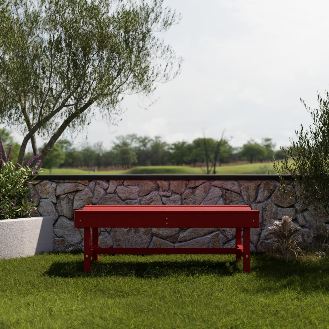 Classic 48" Garden Backless Bench