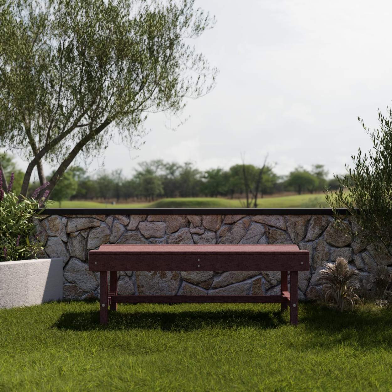 Classic 48" Garden Backless Bench