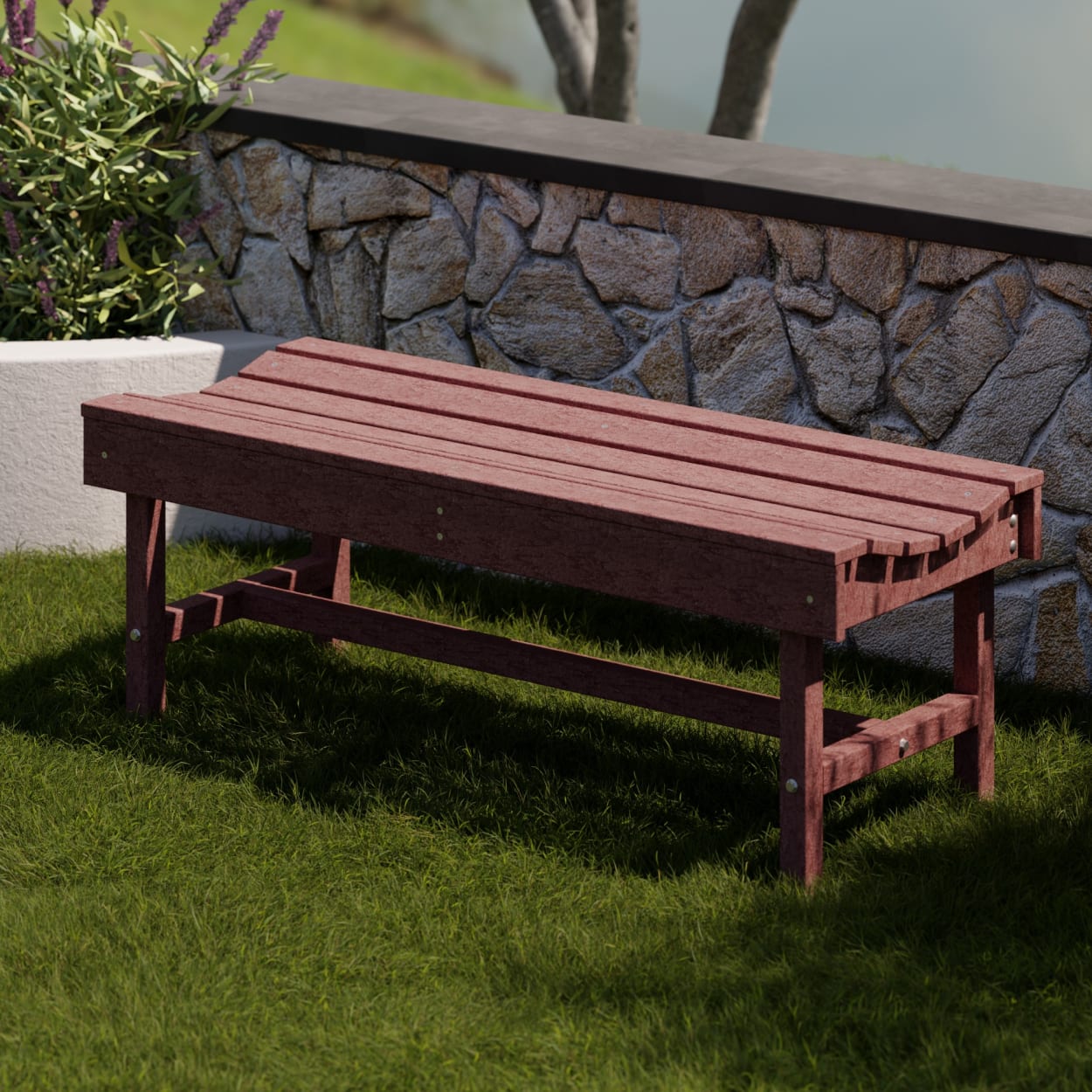 Classic 48" Garden Backless Bench