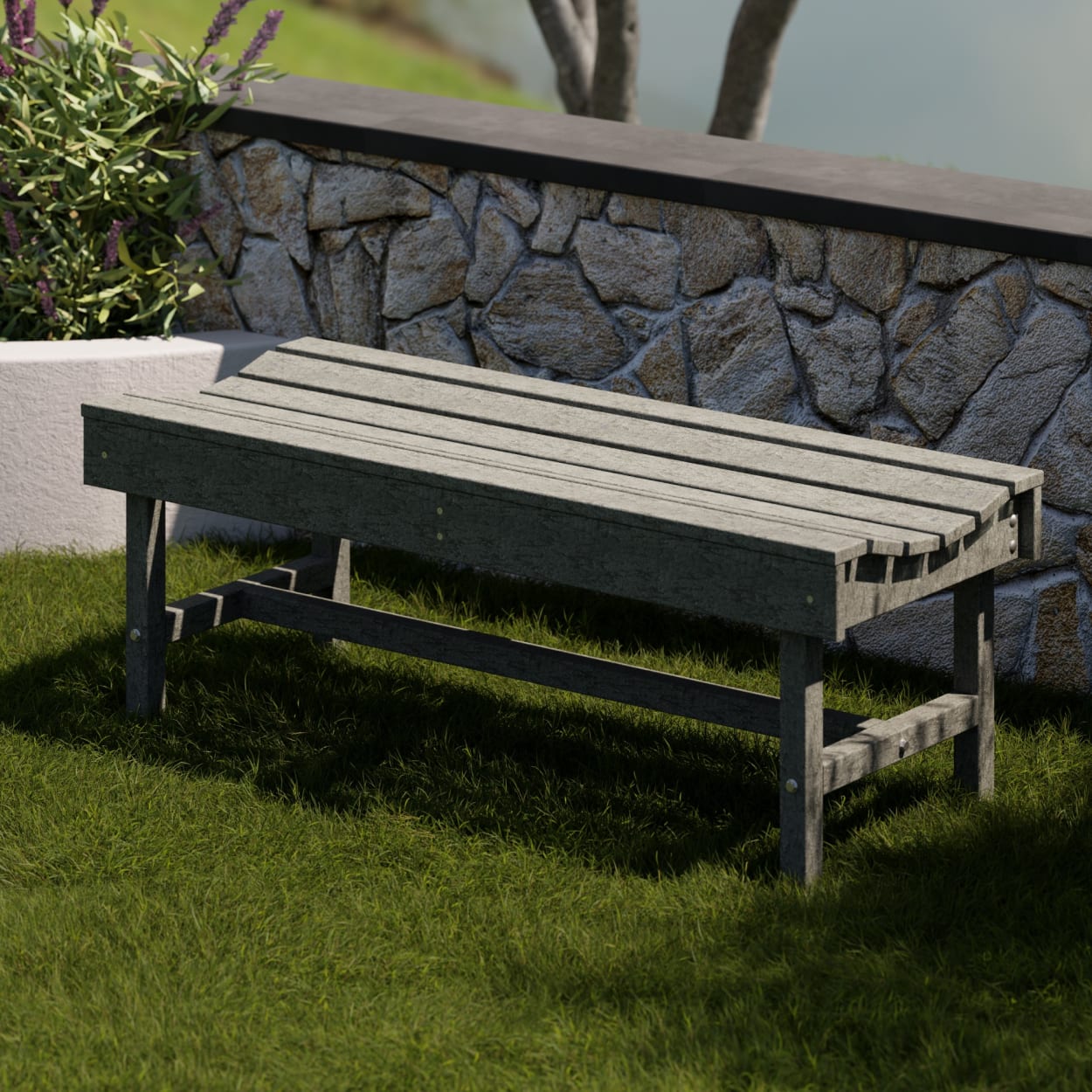 Classic 48" Garden Backless Bench
