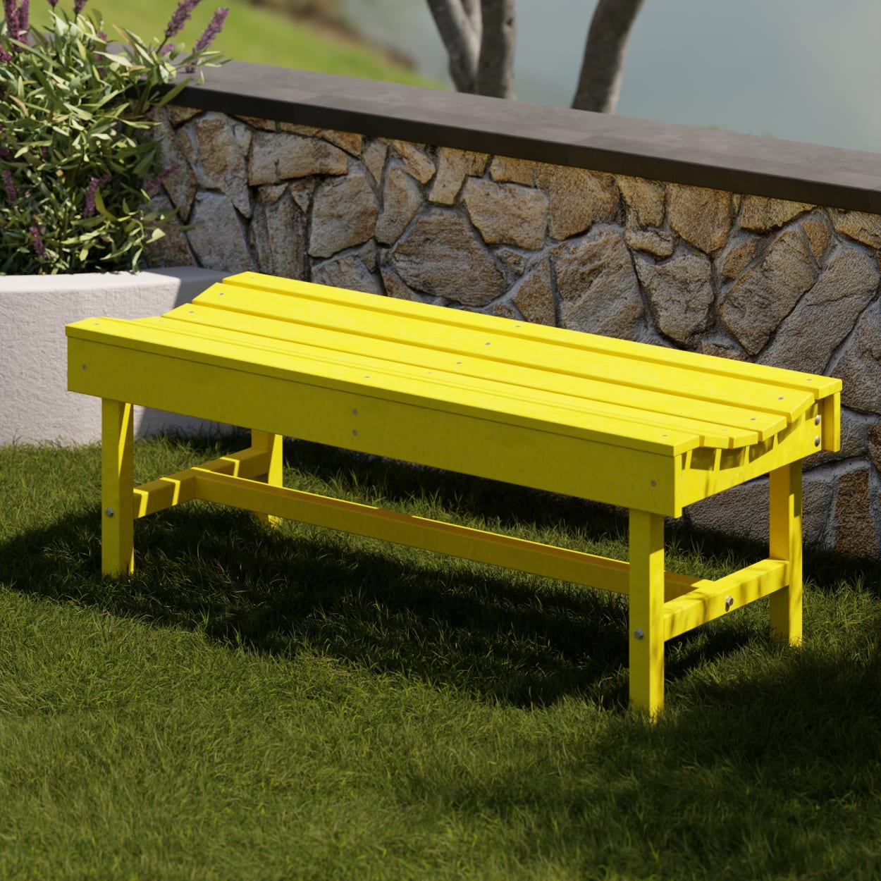 Classic 48" Garden Backless Bench