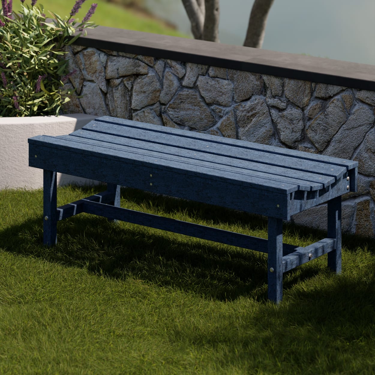 Classic 48" Garden Backless Bench
