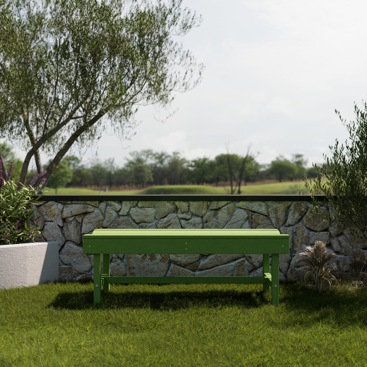 Classic 48" Garden Backless Bench