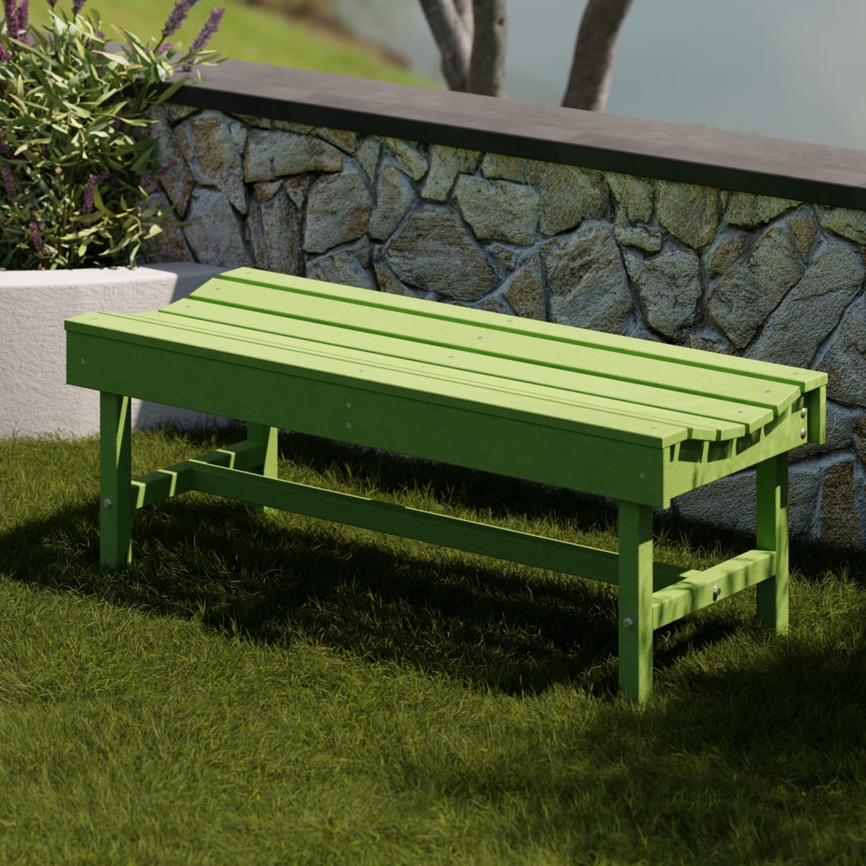 Classic 48" Garden Backless Bench