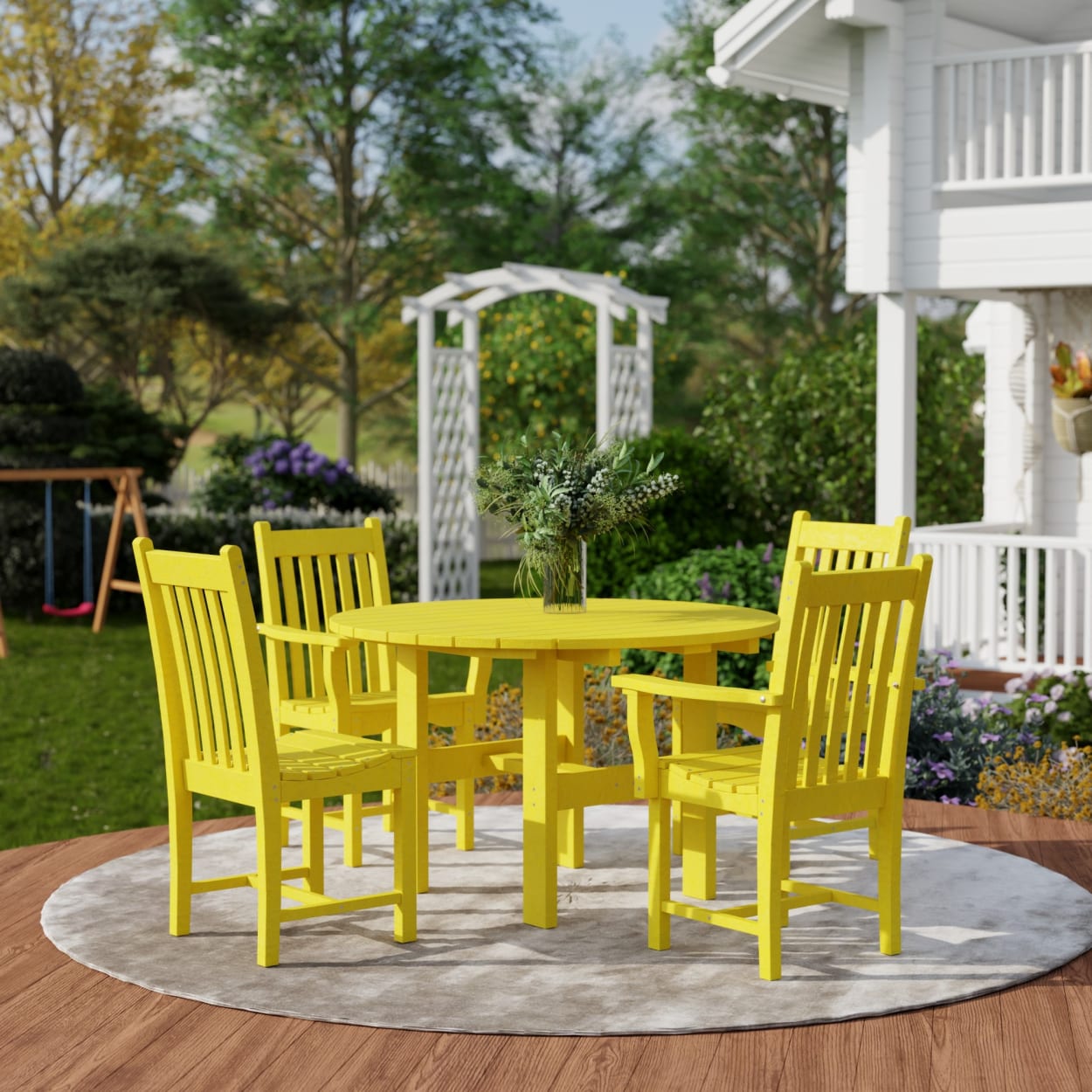 Classic 5-Piece Round Dining Set