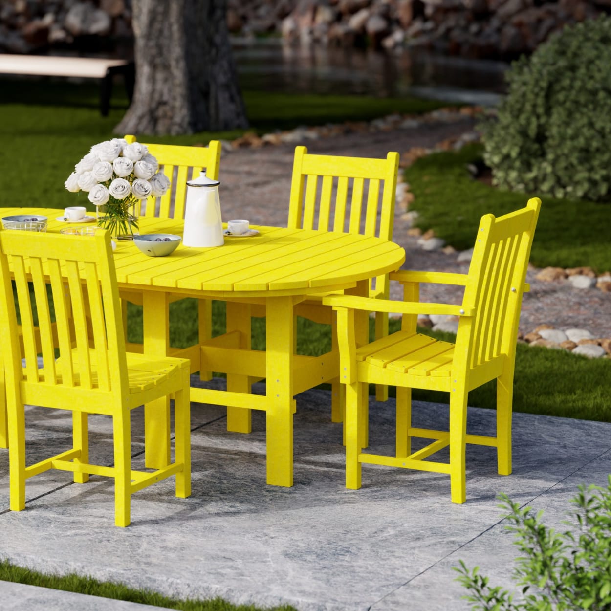 Classic 7-Piece Oval Dining Set