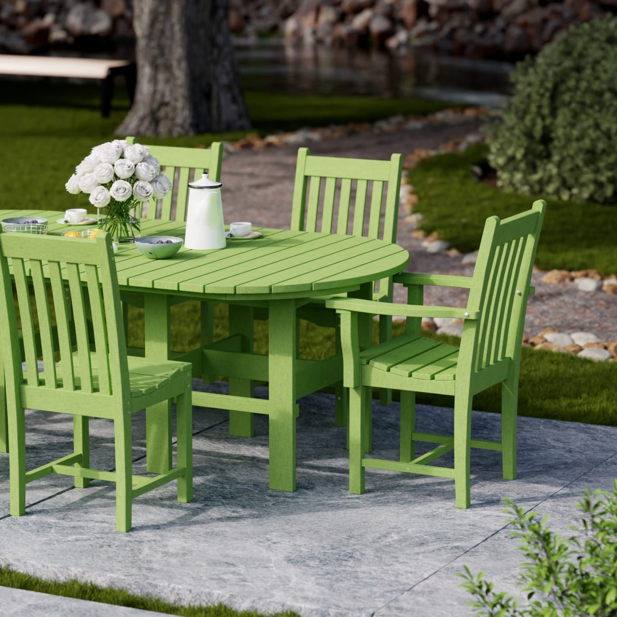 Classic 7-Piece Oval Dining Set