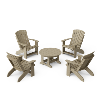 Heritage 5-Piece Adirondack Chair Conversation Set